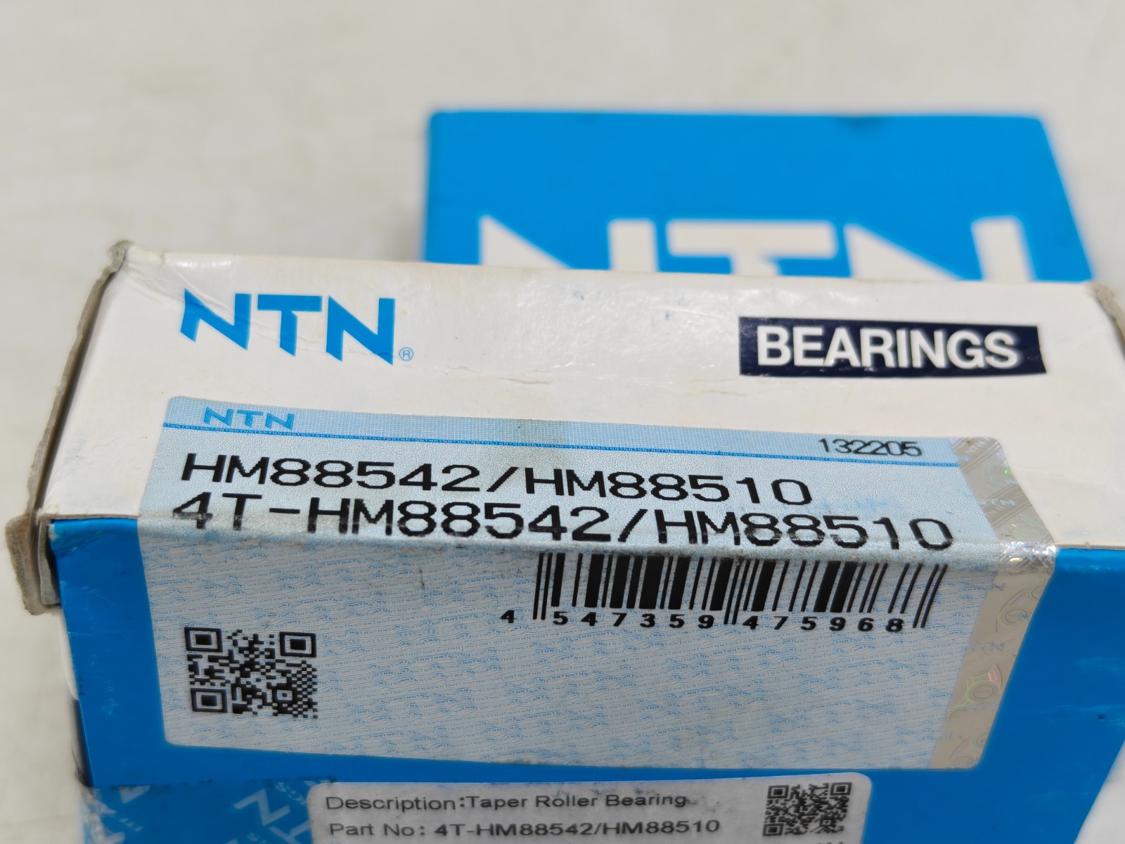(2Pcs) HM88542/HM88510 NTN Taper Roller Bearing Set 4T-HM88542 / HM88510