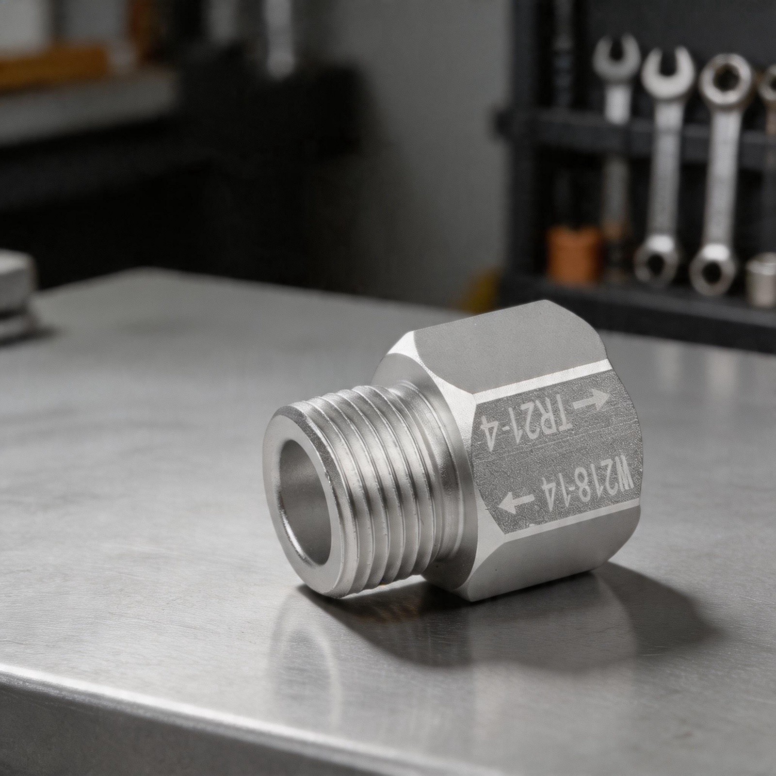 TR21-4 To W21.8-14 Adapter Aluminum Alloy Construction Compact Dimensions