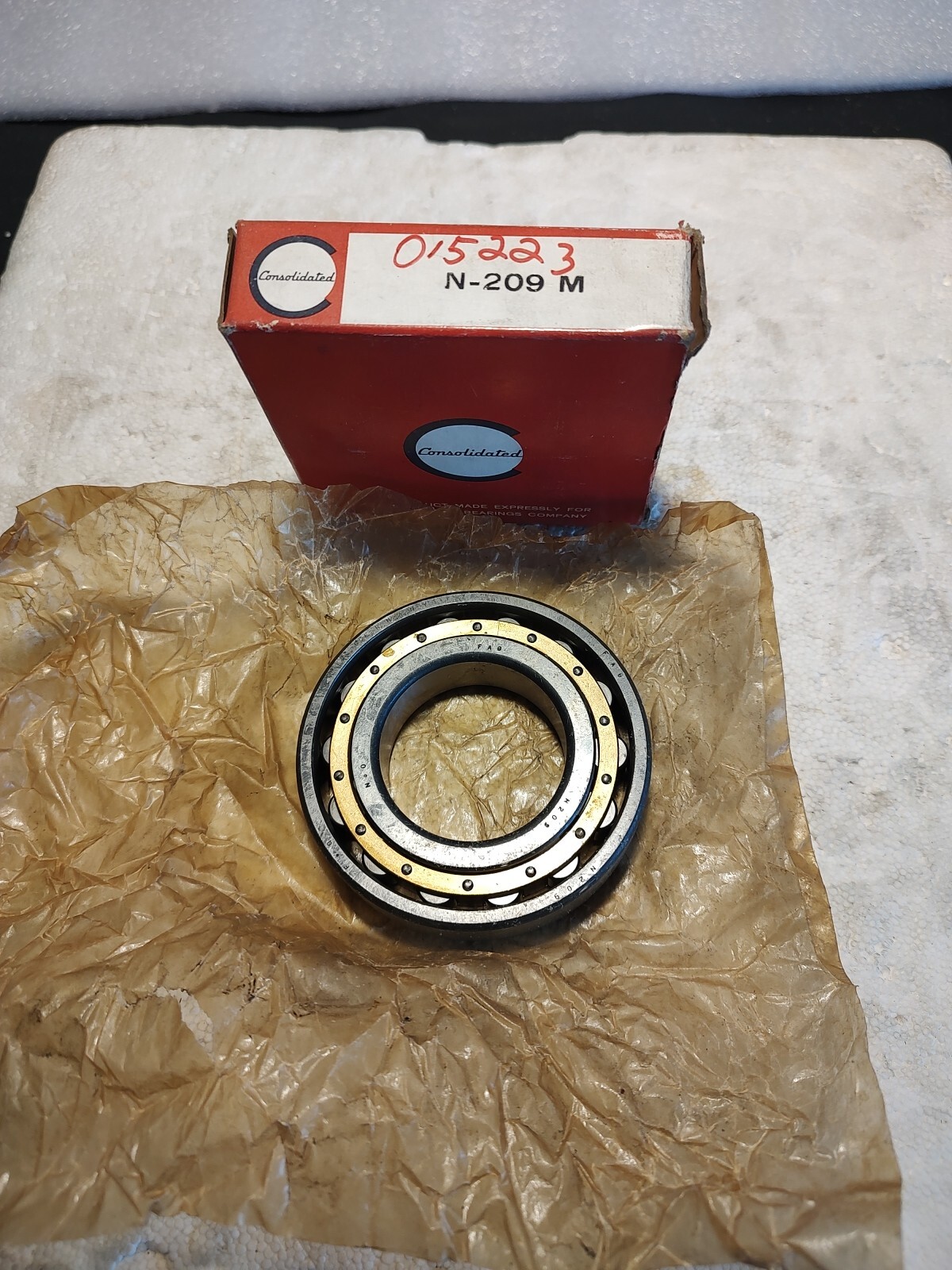 NEW FAG N209M Cylindrical Roller Bearing Made In Germany Bronze Cage 45x85x19 mm