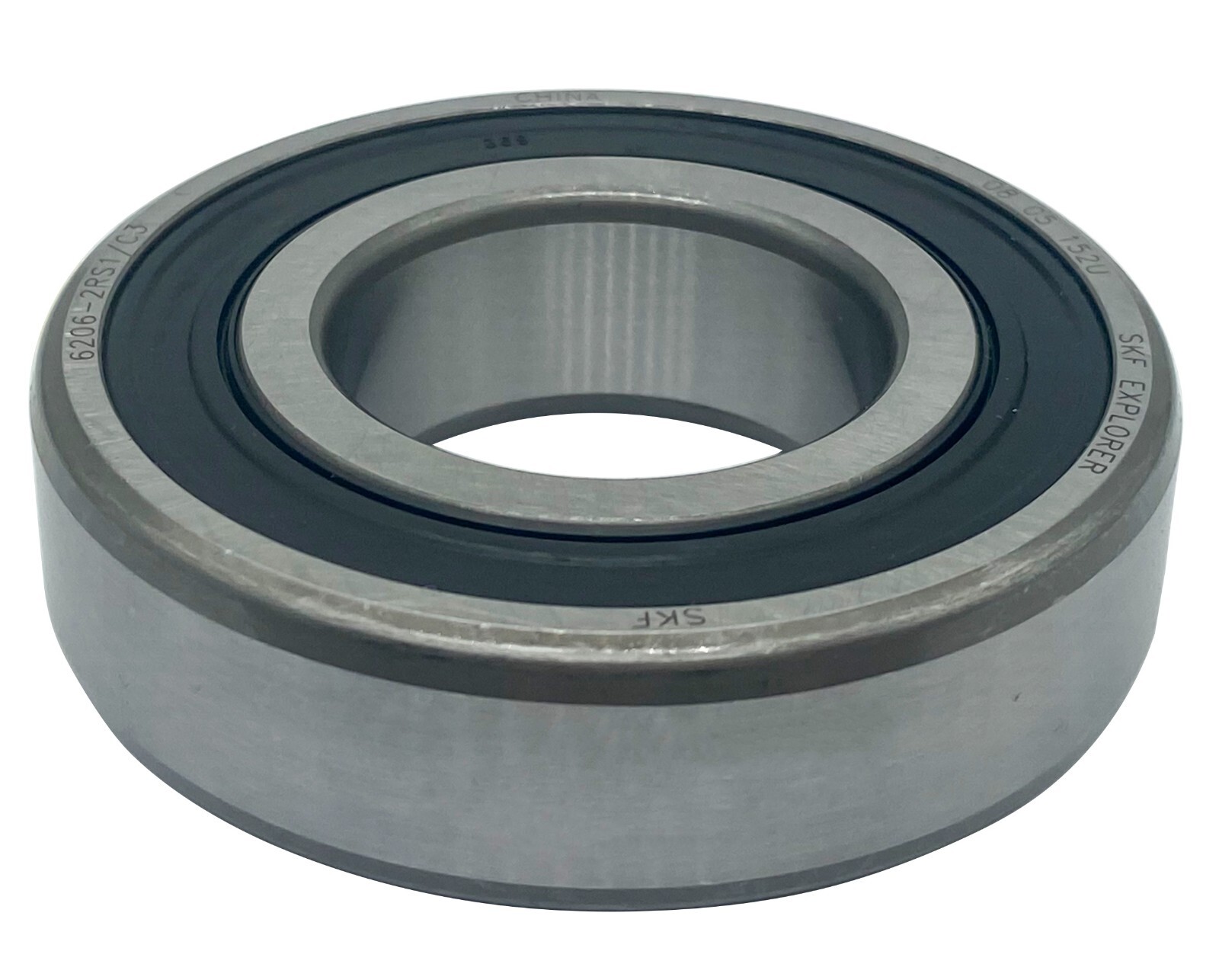 2pcs SKF 6206-2RS1C3 30X62X16MM C3 Clearance Double Rubber Seal Bearings 6206