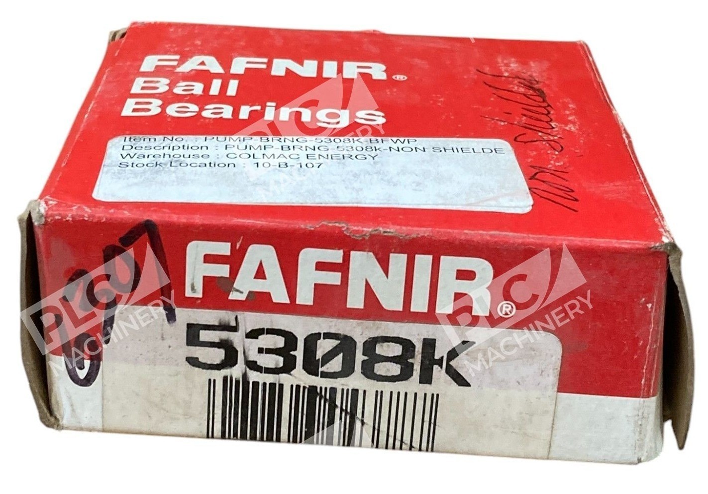 Fafnir 5308 C3 4N 27787 Non Shielded Ball Bearing 5308K