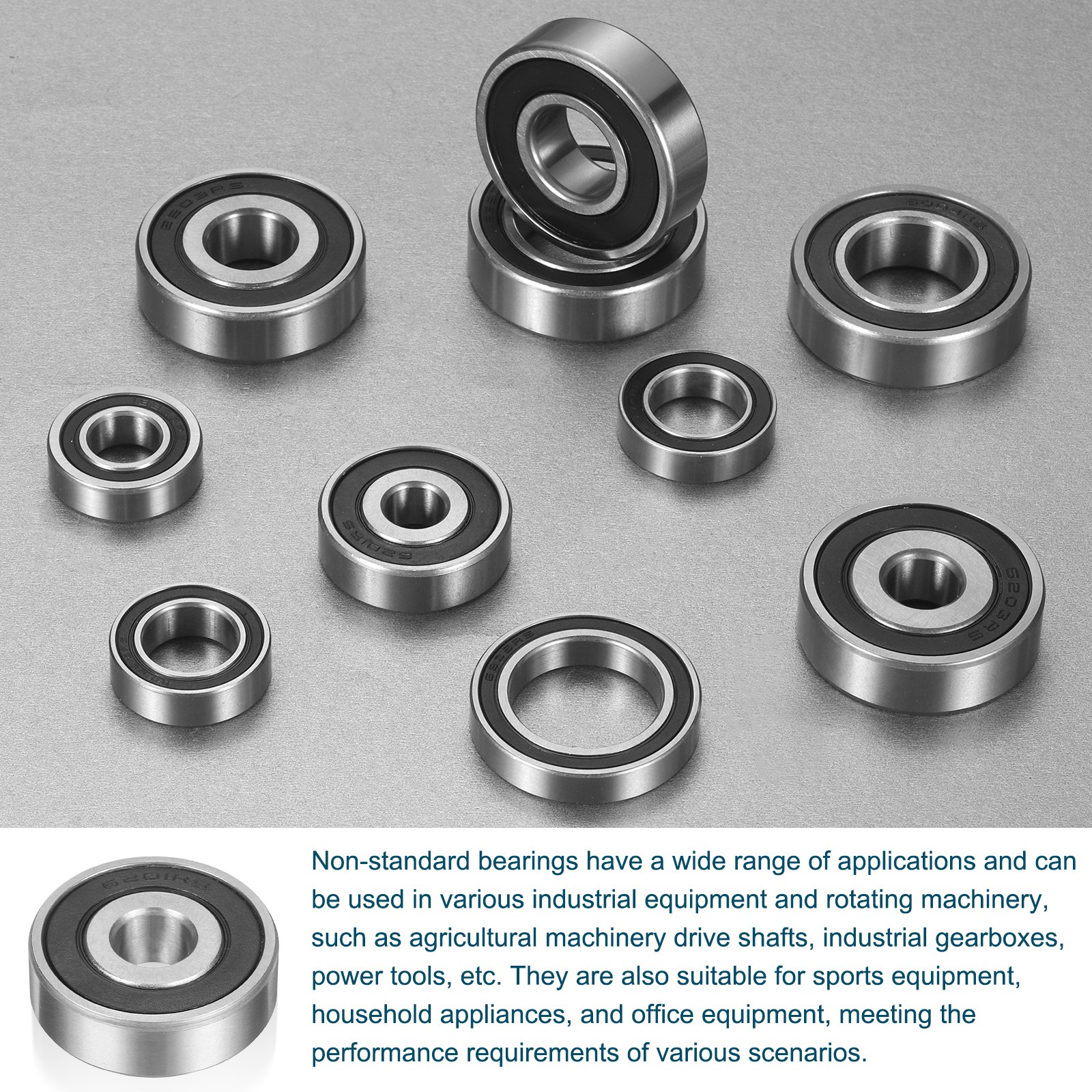 4pcs 14329-2RS Non-Standard Ball Bearings 14mm ID x 32mm OD x 9mm Thickness