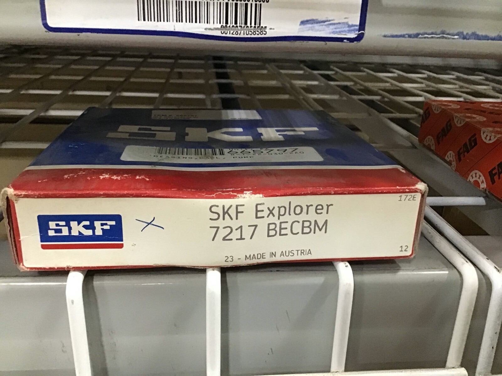 NEW US SELLER SKF 7217 BECBM ANGULAR CONTACT BALL BEARING ( MADE IN AUSTRIA)