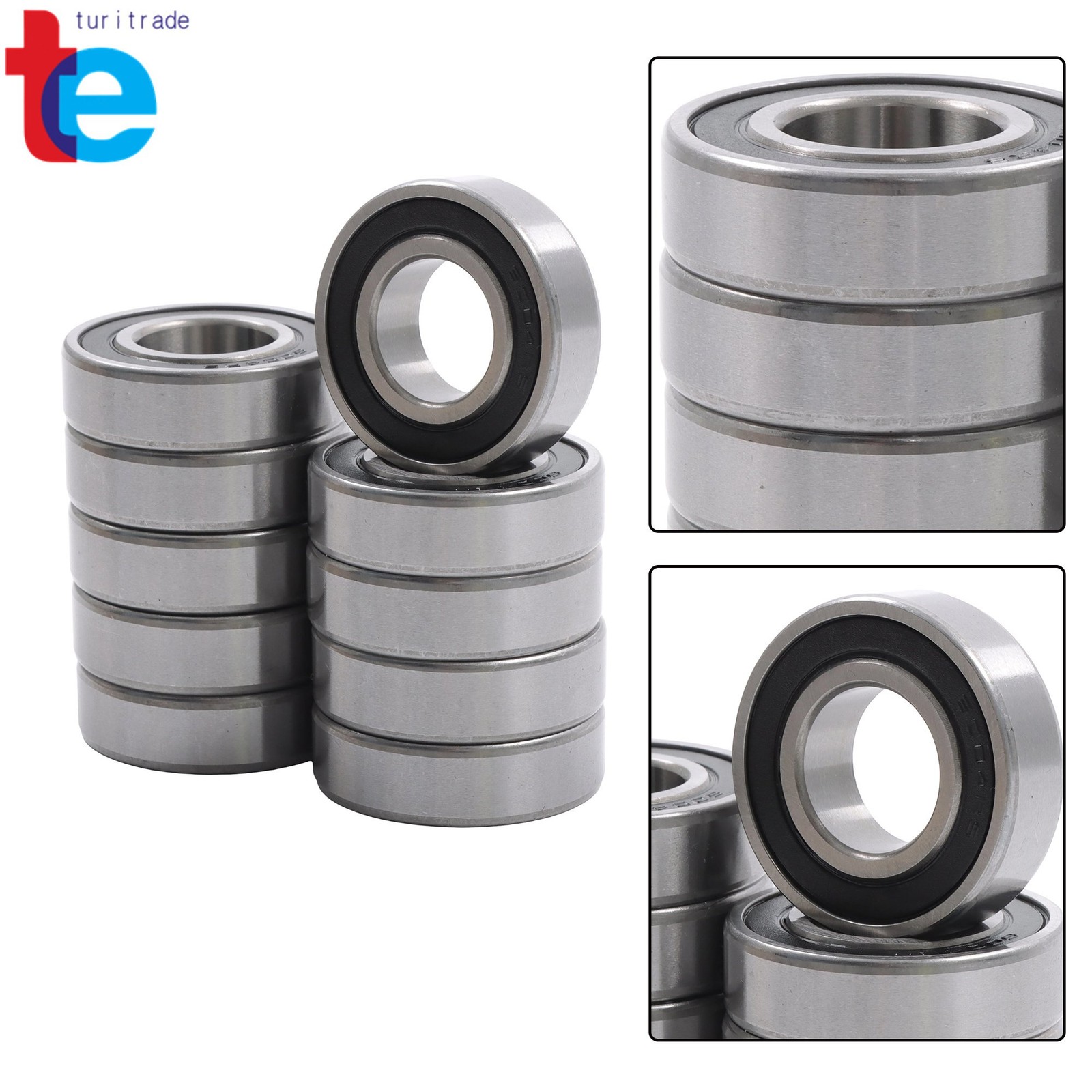 6004-2RS C3 Ball Bearings 10 Pack 20mm ID 42mm OD 12mm Wide Premium Sealed