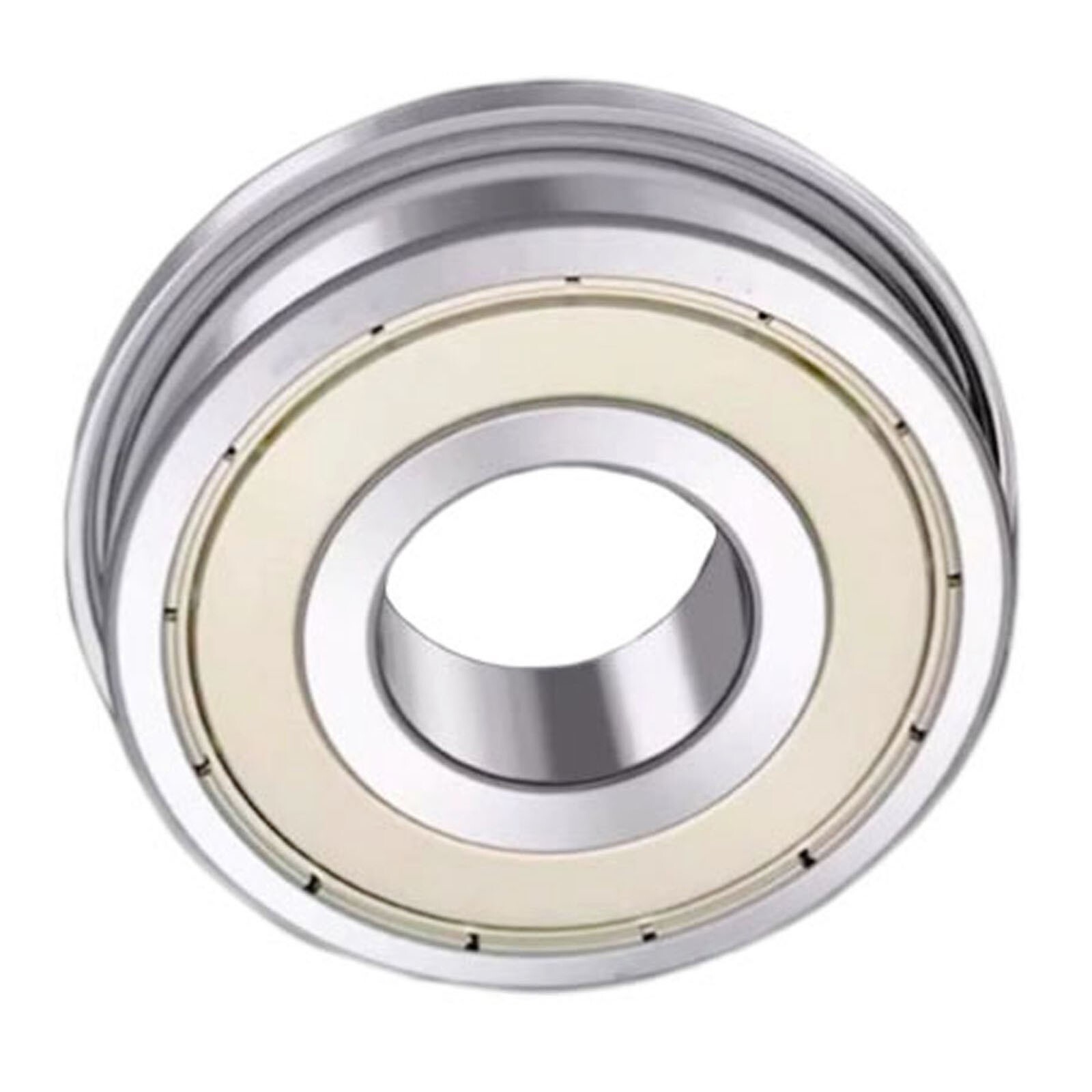 2pcs Mute sound wear-resistant 4x12x4x13.5mm F604ZZ Flanged ball bearing