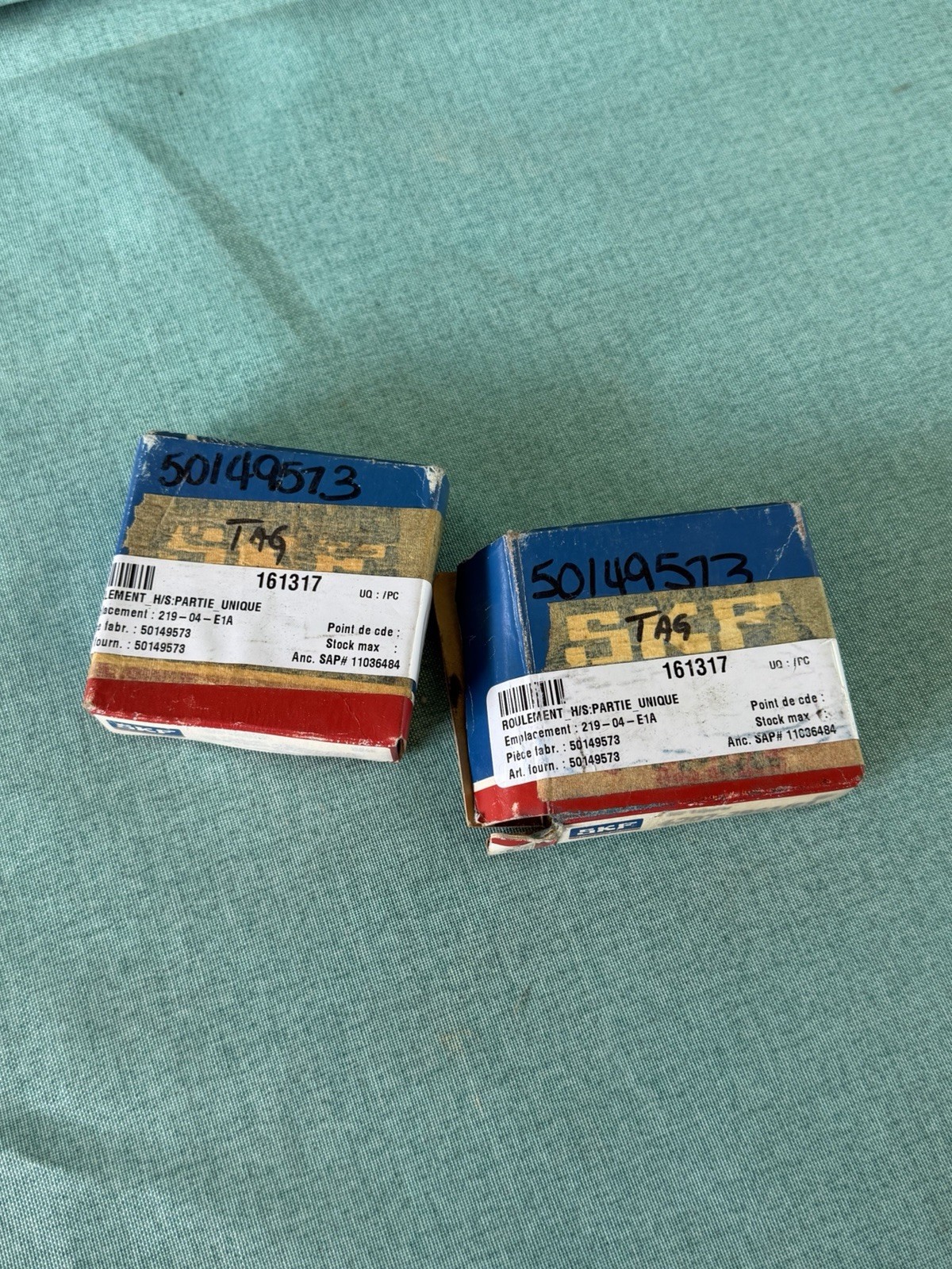 Lot Of 2. SKF 6207-2RS1 C3 Double Rubber Seal Ball Bearing
