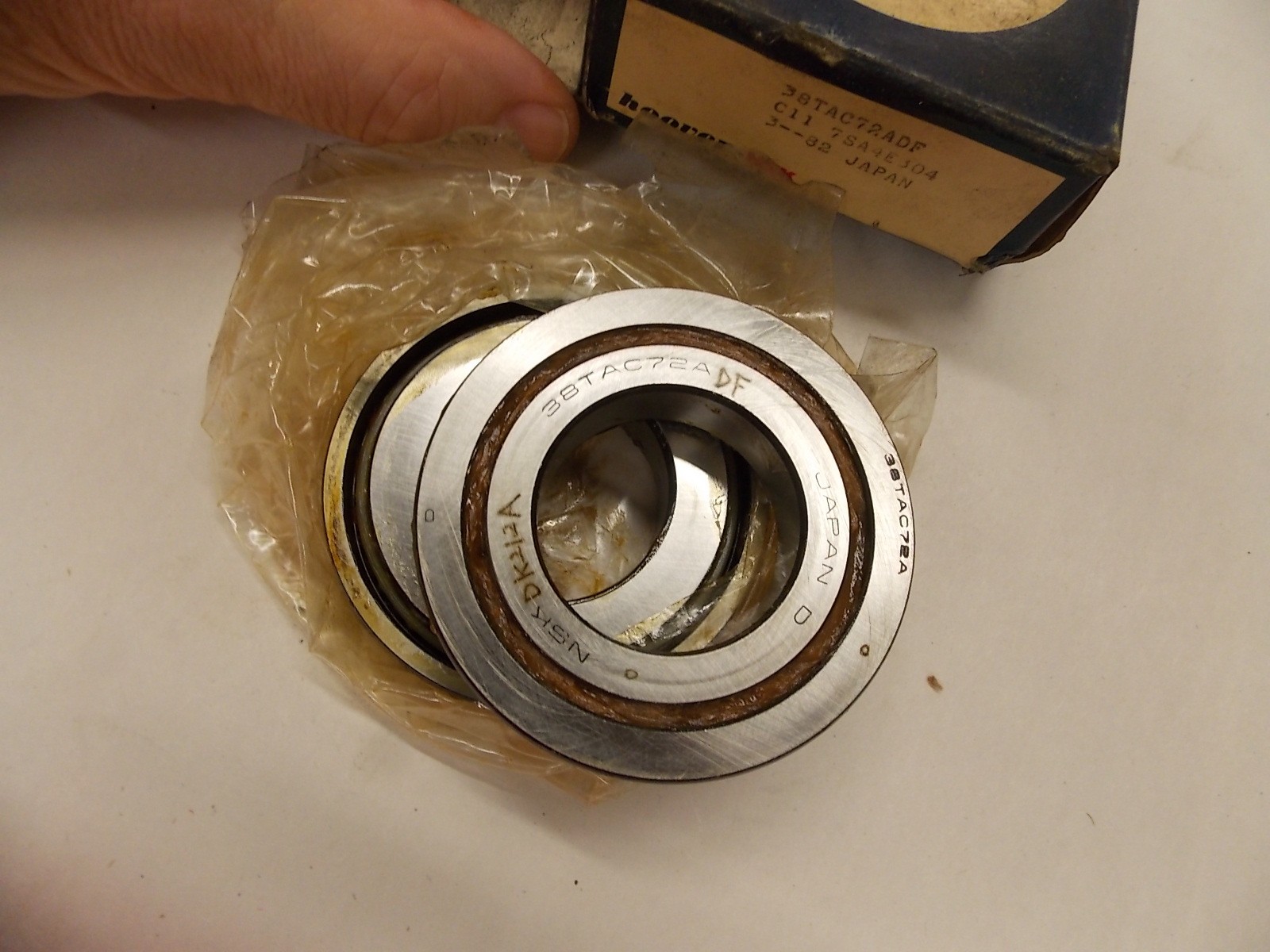 NOS NSK 38TAC72A DF Precision Angular Thrust Bearing Pair 38mmx72mmx15.875mm T4