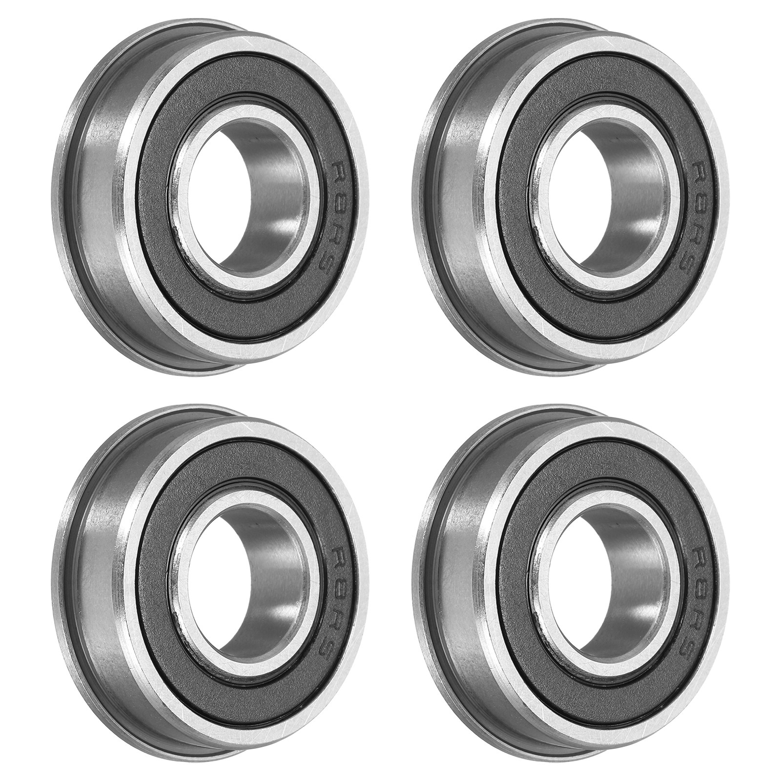 FR8-2RS Flanged Ball Bearing, 4pcs 1/2″ x 1-1/8″ x 5/16″ P6 ZV2 Flange Bearing