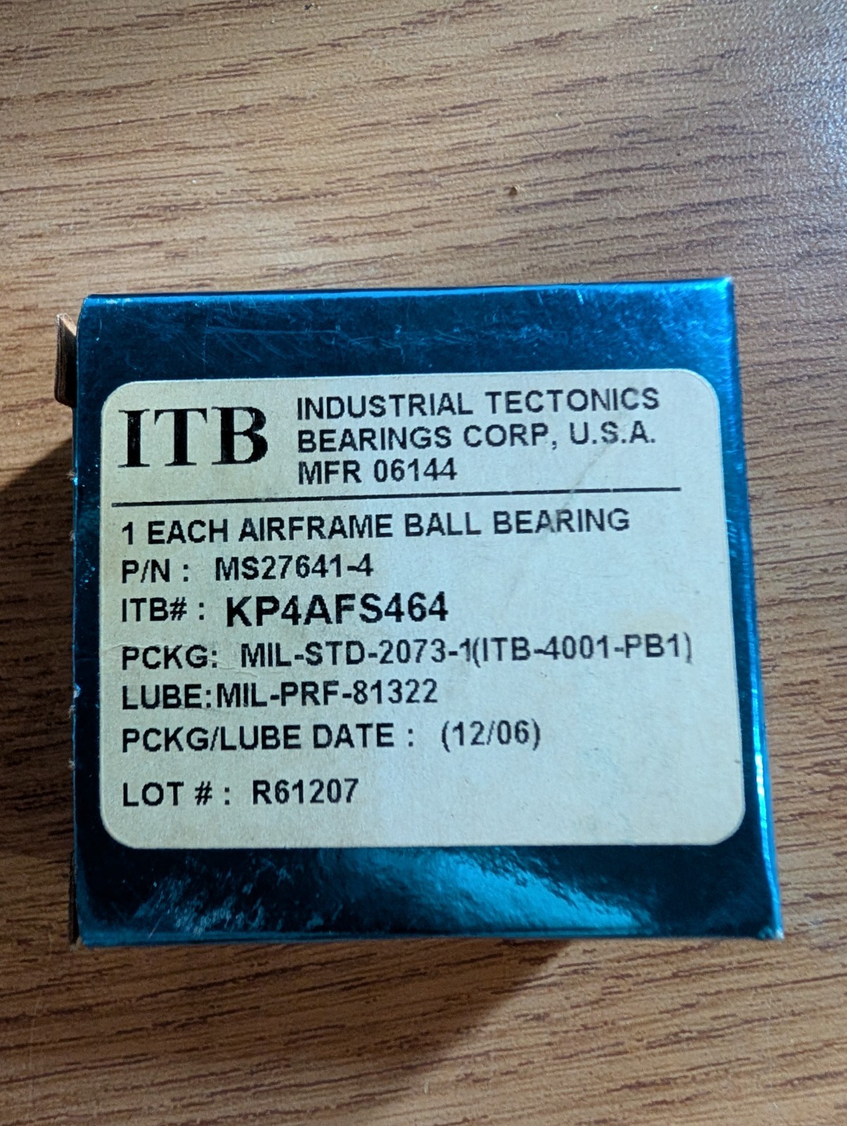 FAFNIR KP4A FS464 BALL BEARING