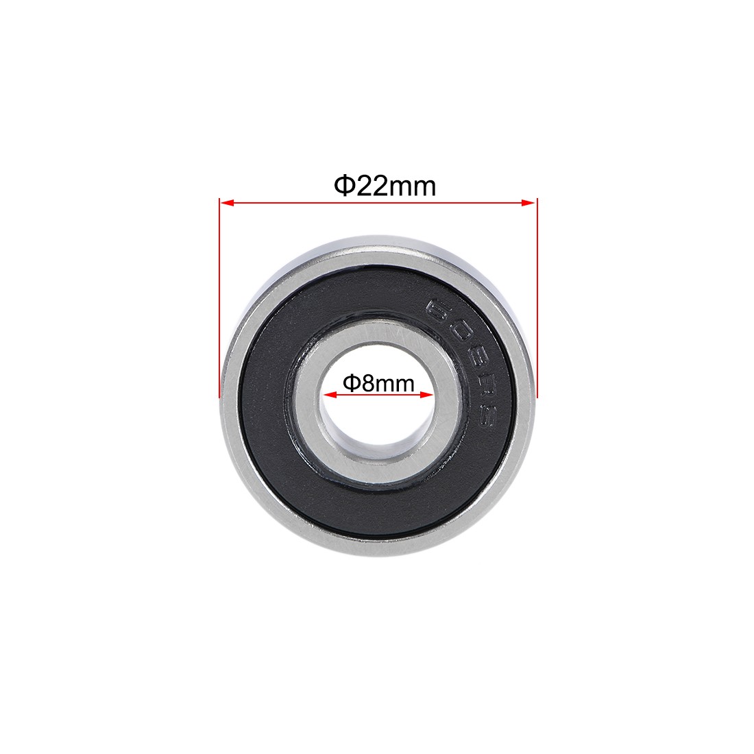 608-2RS Deep Groove Ball Bearings 8x22x7mm Double Seal 10pcs