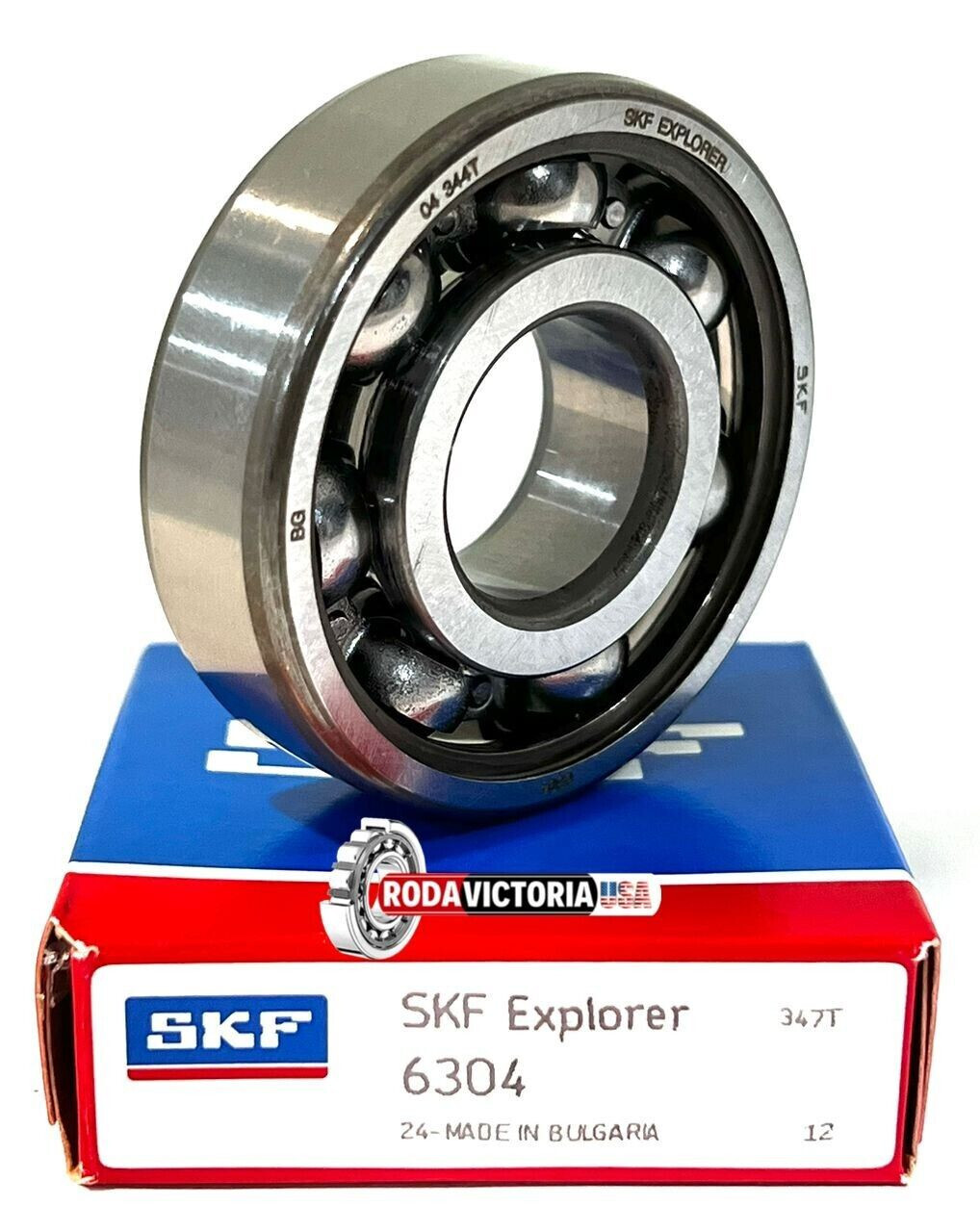 SKF 6304 C3 Deep Groove Ball Bearing, Open, No Seals 20x52x15 mm