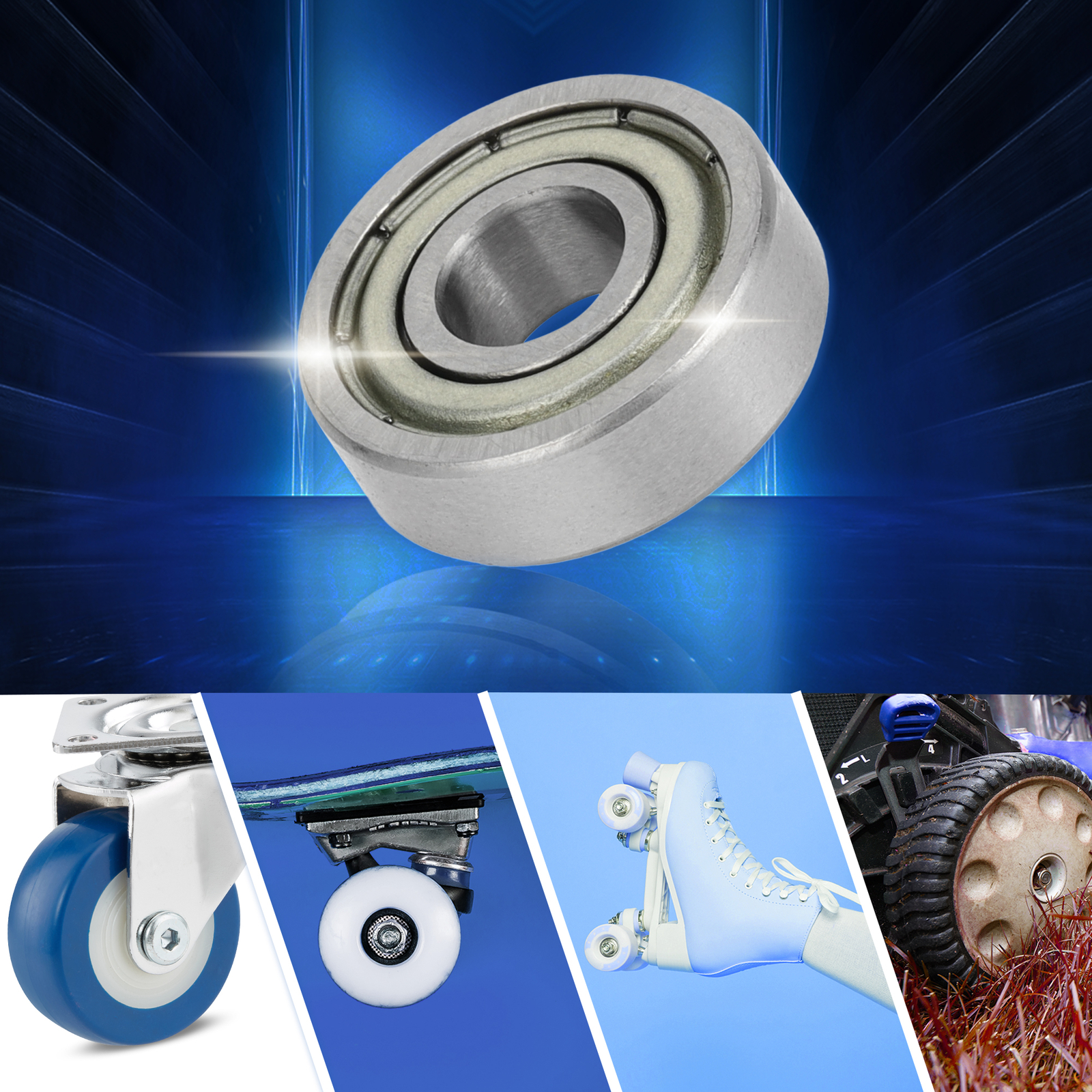 R1660zz Deep Groove Ball Bearings 6x16x5mm 1 Pc Scooter Skateboard Wheel