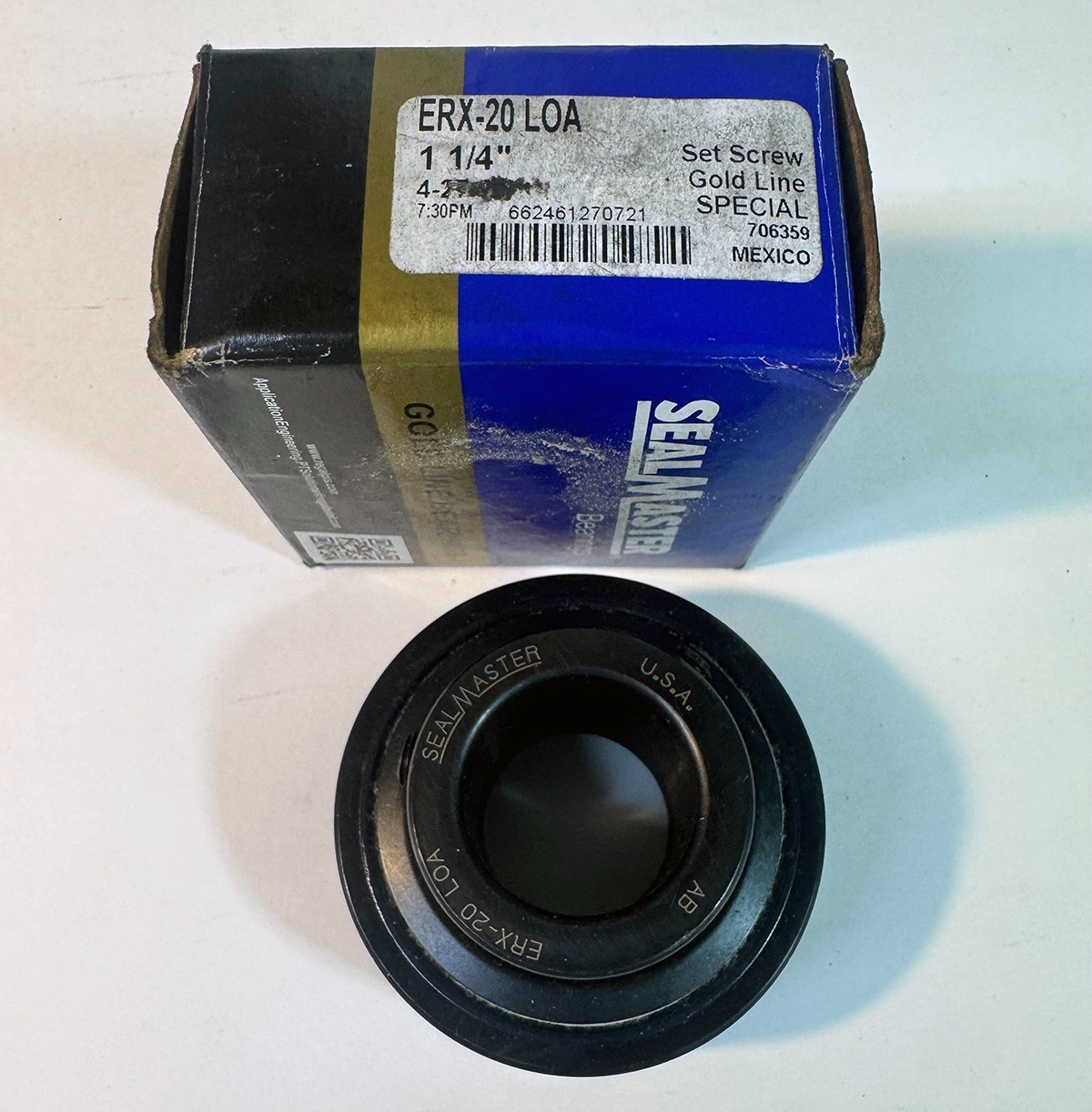 Sealmaster ERX-20 LOA Gold Line Insert Ball Bearing | 1-1/4″ Bore
