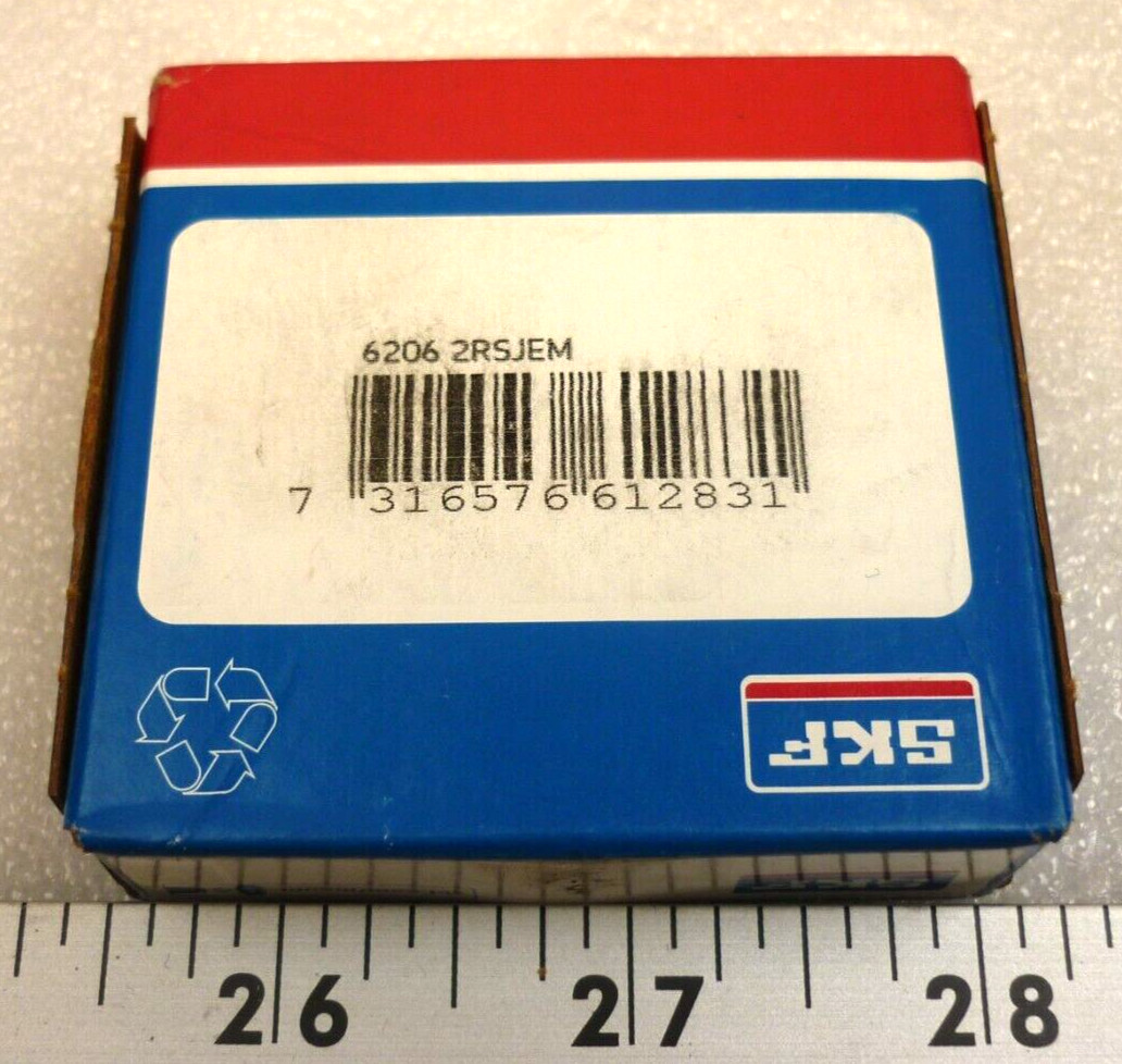 SKF 6206 2RSJEM DOUBLE SHIELD BALL BEARING
