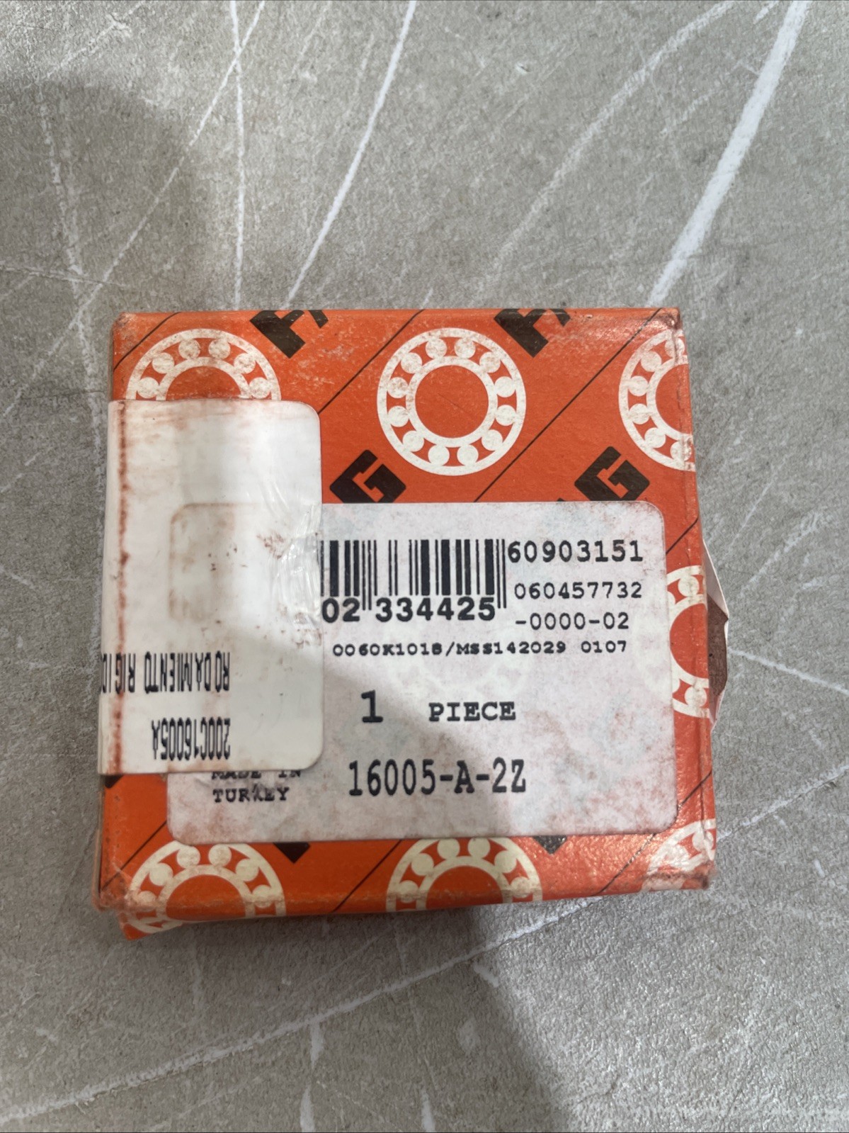 FAG (Schaeffler) 16005-A-2Z Deep Groove Ball Bearing
