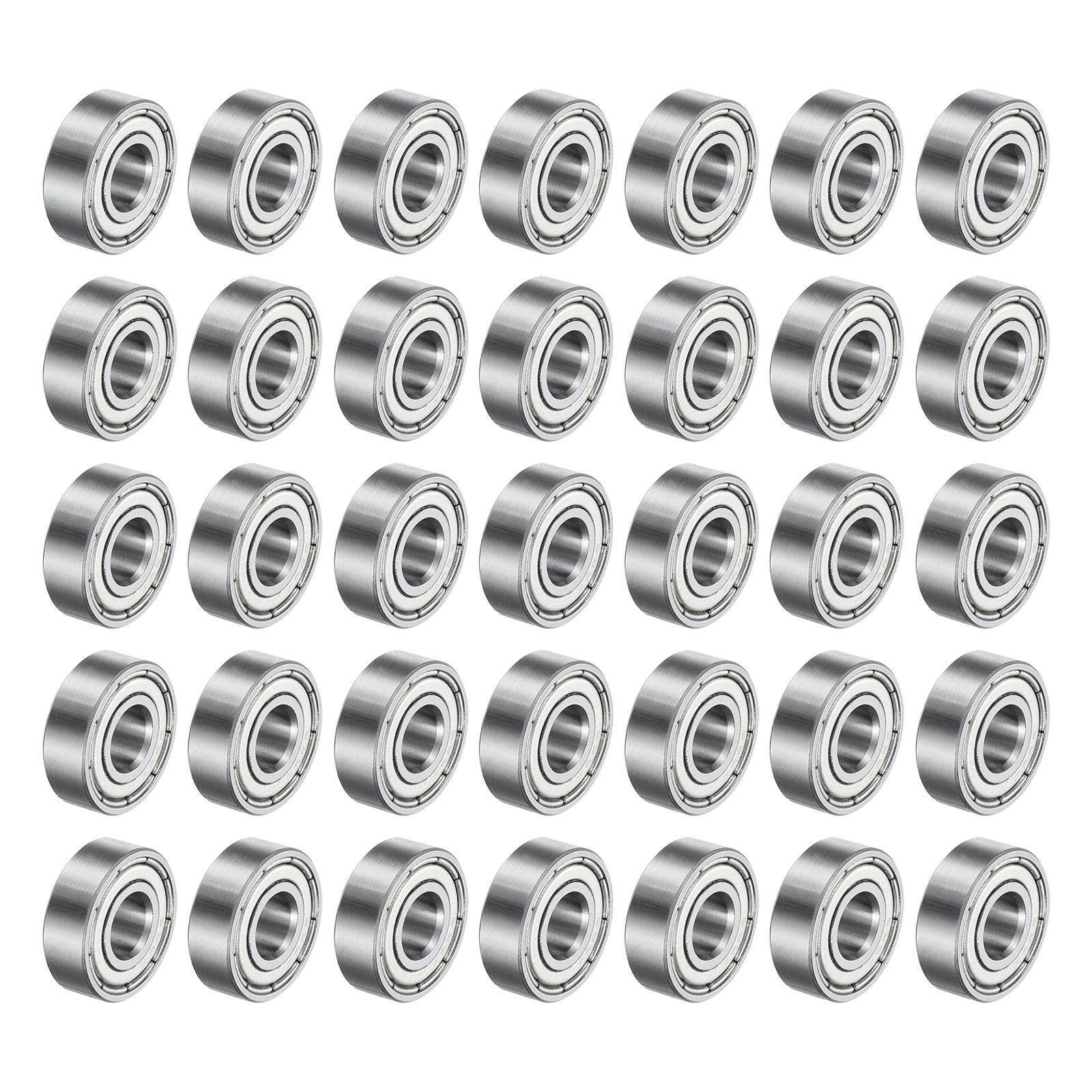 50pcs 696ZZ Deep Groove Ball Bearings 6x15x5mm Sealed, P0 (ABEC 1)