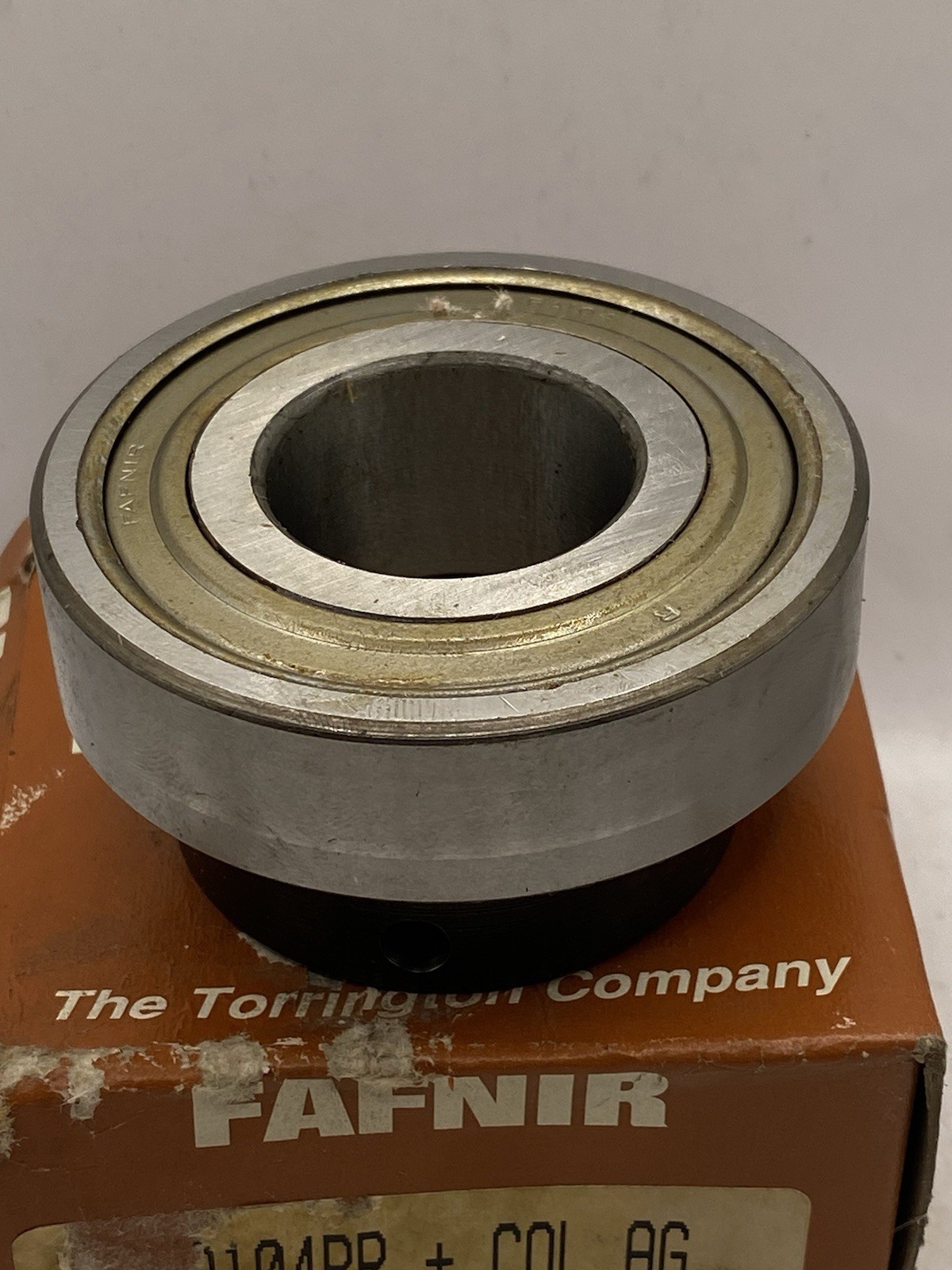 Fafnir RA104RR + COL AG 1.25 Inch 1-1/4 Ball Insert Bearing Made in USA Nib
