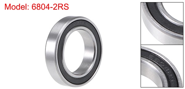 6804-2RS Deep Groove Ball Bearing 20x32x7mm Double Sealed Chrome Z2 Bearings