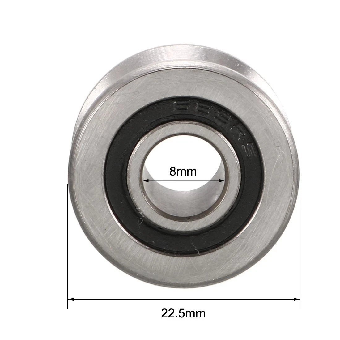 T22 V-Groove Ball Bearing 8×22.5×13.5mm Guide Pulley Bearings for Shaft 12mm