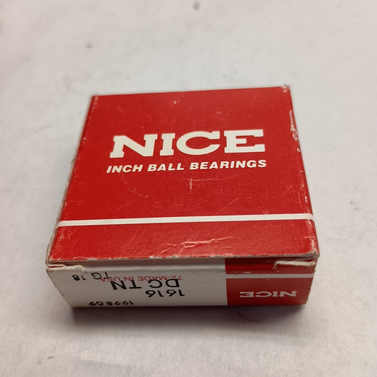 NICE 1616 DC TN BEARING 1/2″ BORE X 1-1/8″ OD X 3/8″ MADE IN USA A360
