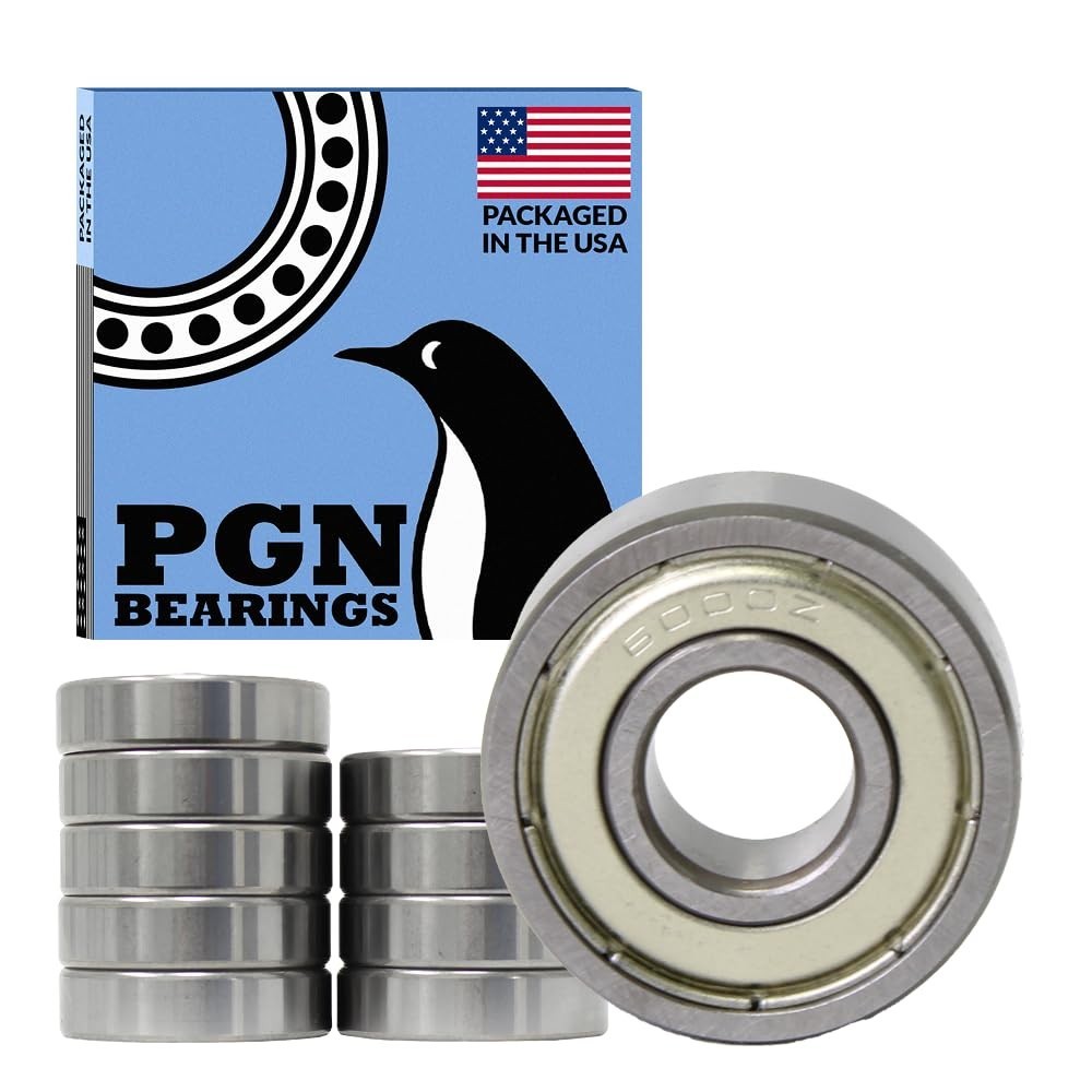 (10) 6000-ZZ Premium Metal Shield Ball Bearing C3 EMQ, 10x26x8, 6000 ZZ 6000z