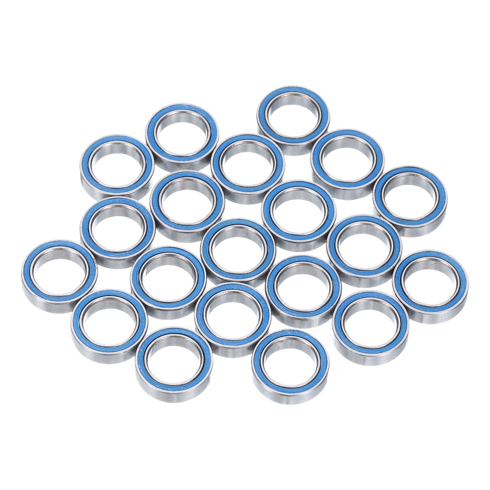 20pcs 6700-2RS Miniature Ball Bearings 10x15x4mm Double Sealed Bearings (Blue)