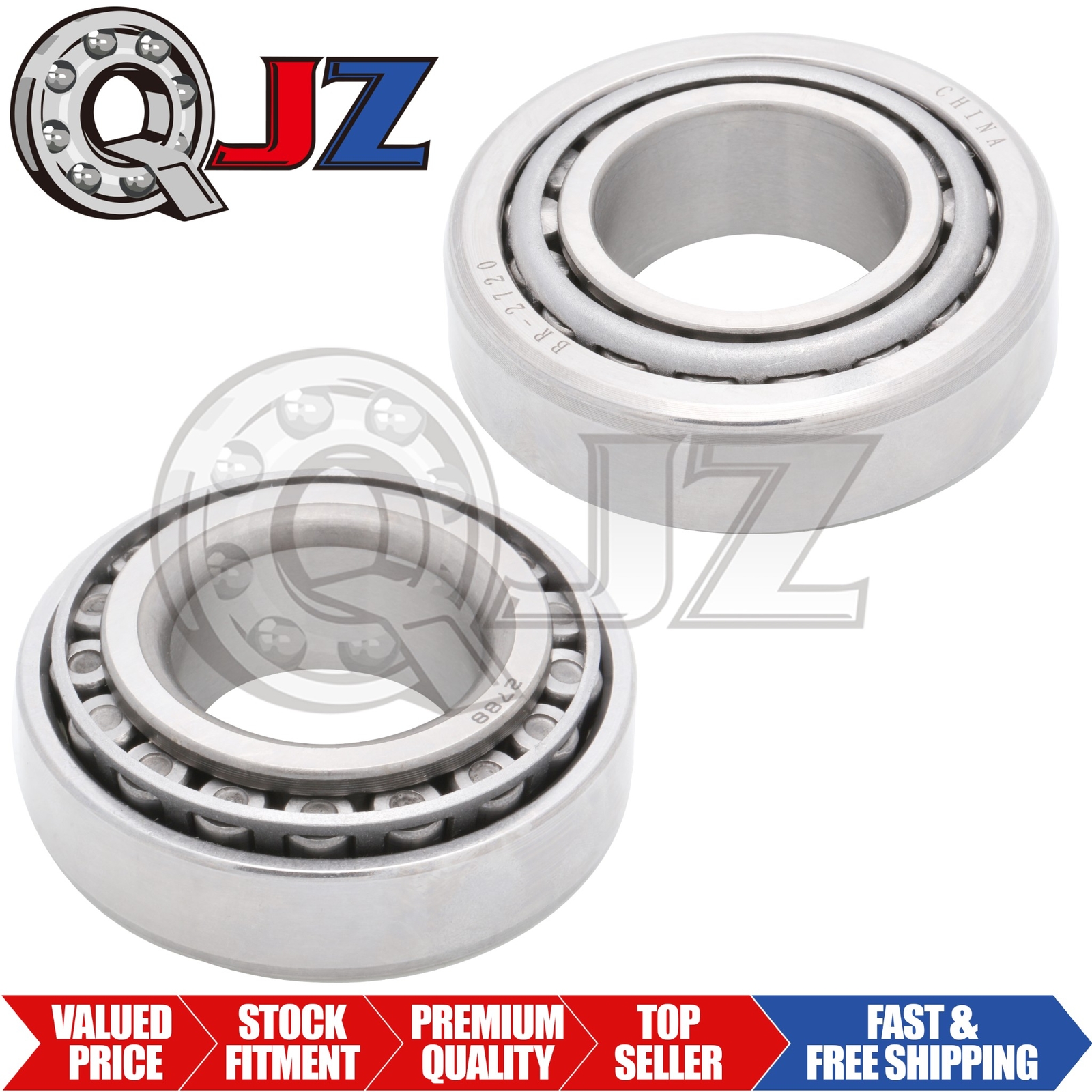 [2-Pack] 2788-2720 Tapered Roller Bearing Set 1-1/2″ x 3.0″ x 1.01″ (IDxODxW)