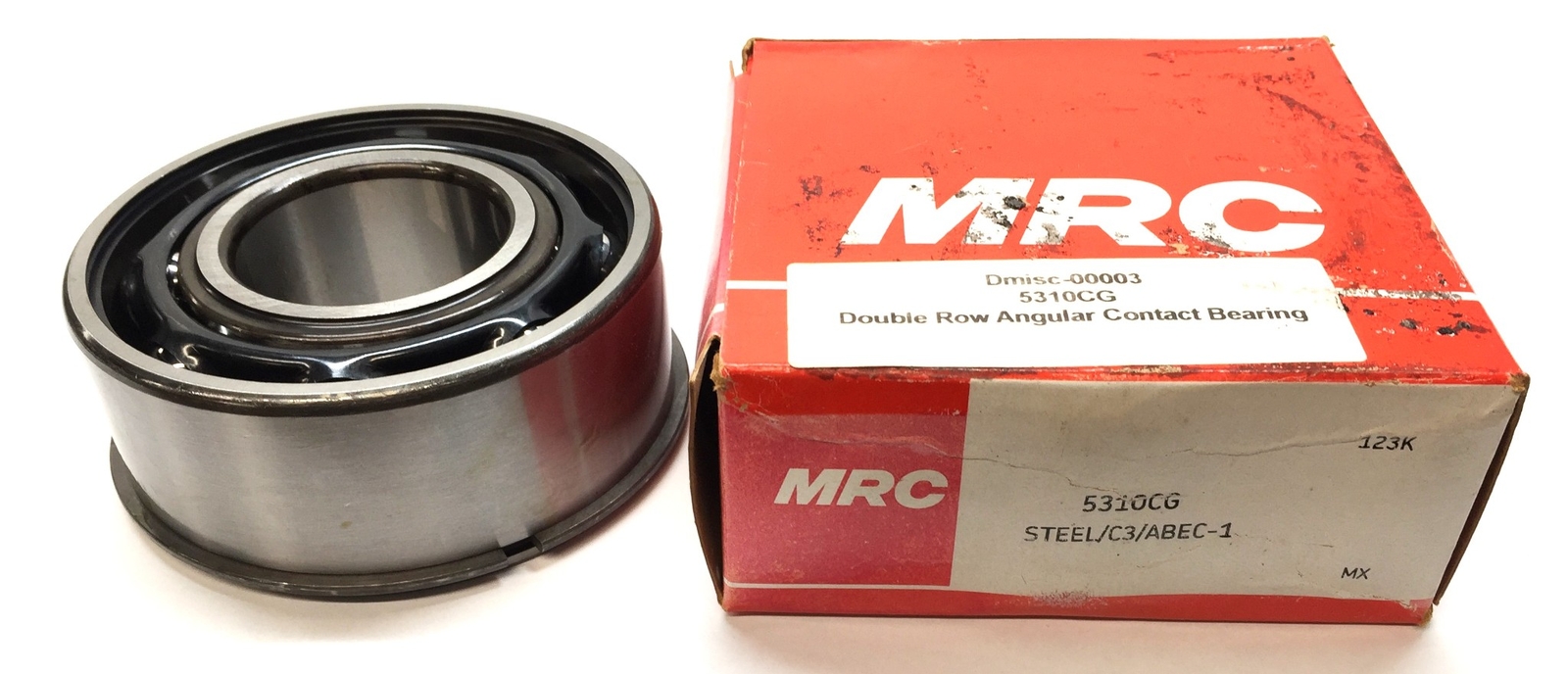 MRC Steel Double-Row Angular ABEC-1 C3 Contact Bearing 5310CG NOS