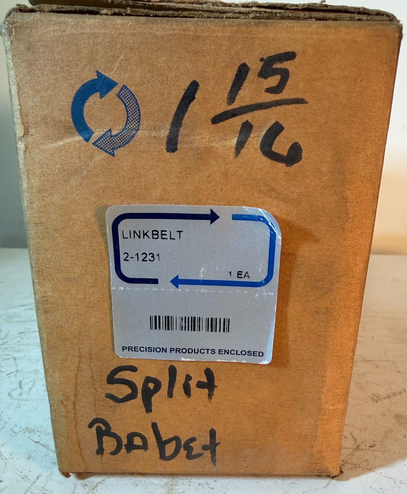LINKBELT 2-1231, 1-15/16″ BABBITT SLEEVE BEARING, FREE SHIPPING