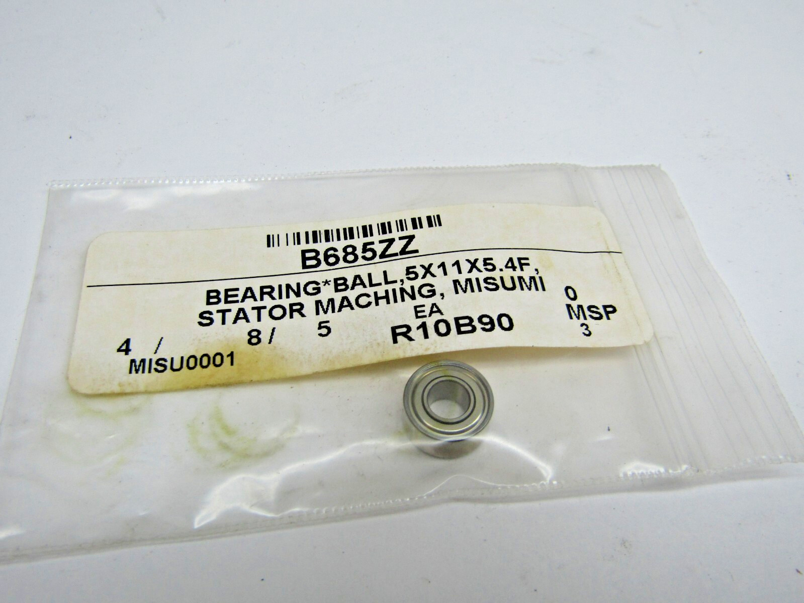 Misumi 628ZZ 5mm X 11mm X 5mm Miniature Shielded Bearing