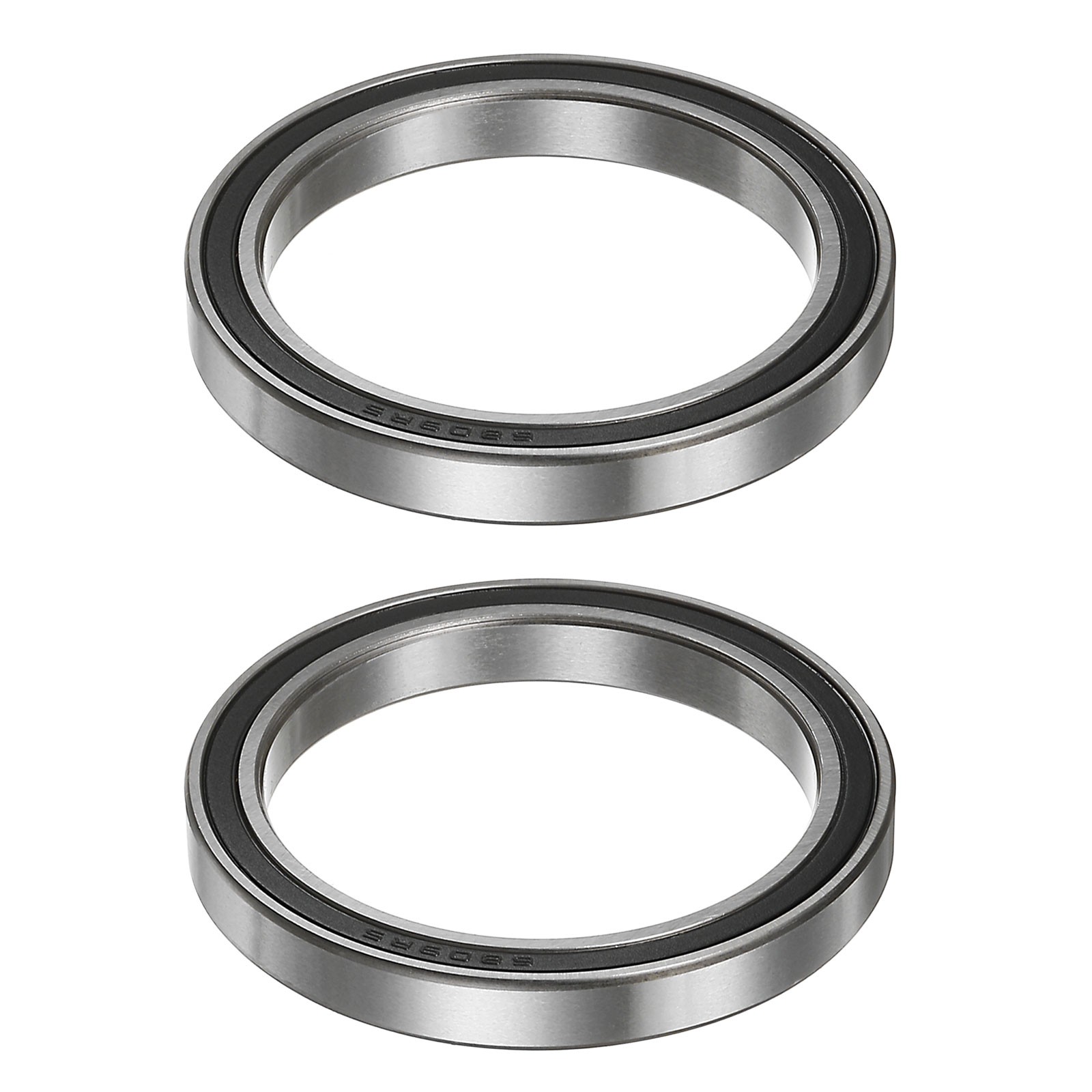 2pcs 6809-2RS Deep Groove Ball Bearings 45mm x 58mm x 7mm