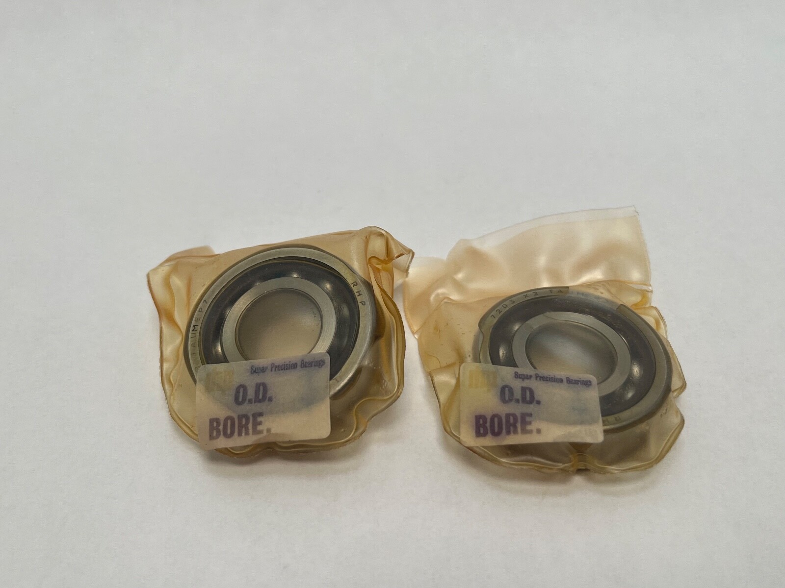 RHP 7203CTDUMP4 Angular Bearing 17x40x12 mm 7203C 7203-C-T-DUM-P4 England 2 Pcs