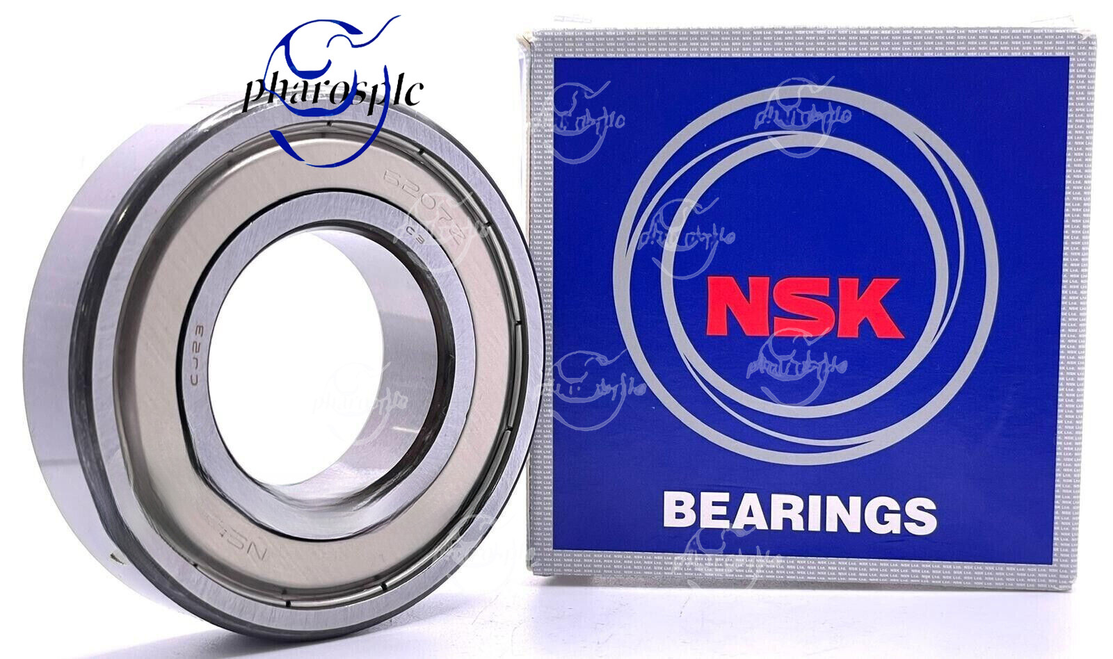 NSK 6207 ZZ C3 DEEP GROOVE BALL BEARING, METAL SHIELDED 35x72x17 mm