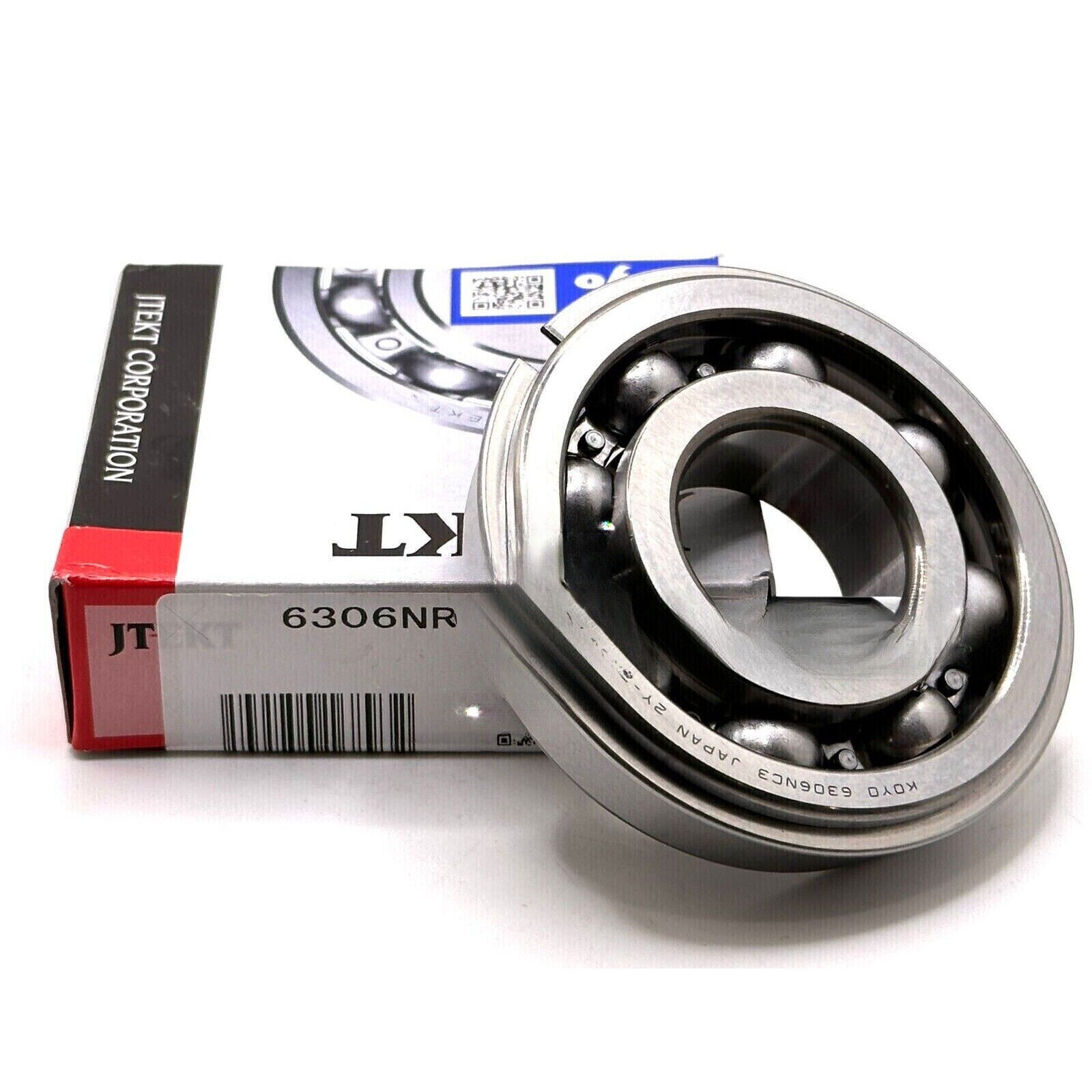 NEW 6306 NR C3 KOYO BALL BEARING, SNAP RING 30x72x19mm FREE SHIPPING