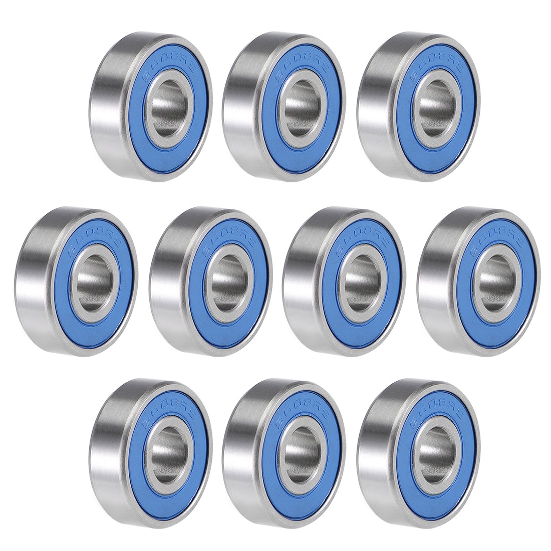 10pcs S608-2RS Deep Groove Ball Bearings Double Sealed 440C Stainless Steel