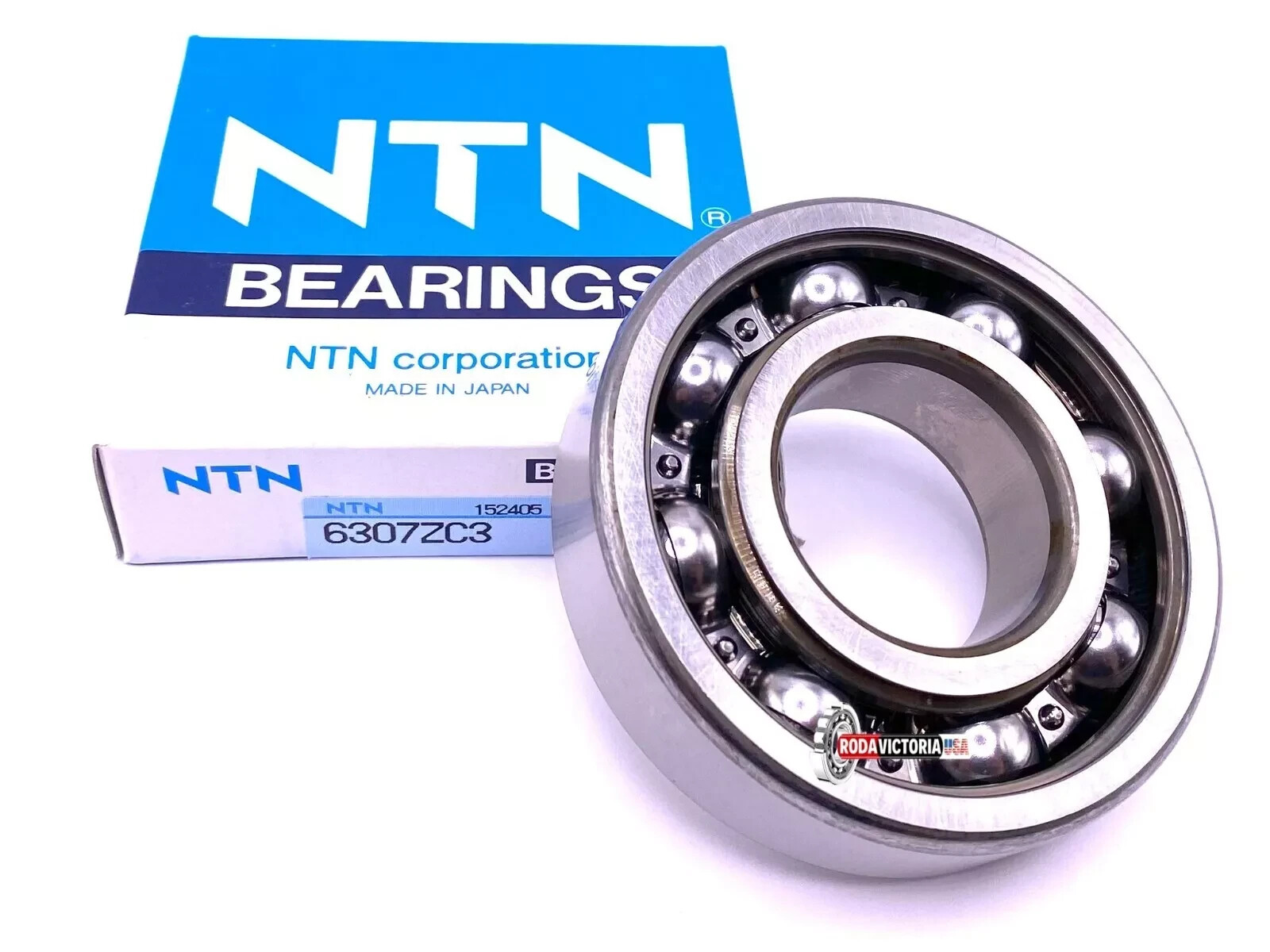 NTN 6307 Z C3 Ball Bearing, Metal Shielded One Side, Open One Side 35x80x21 mm