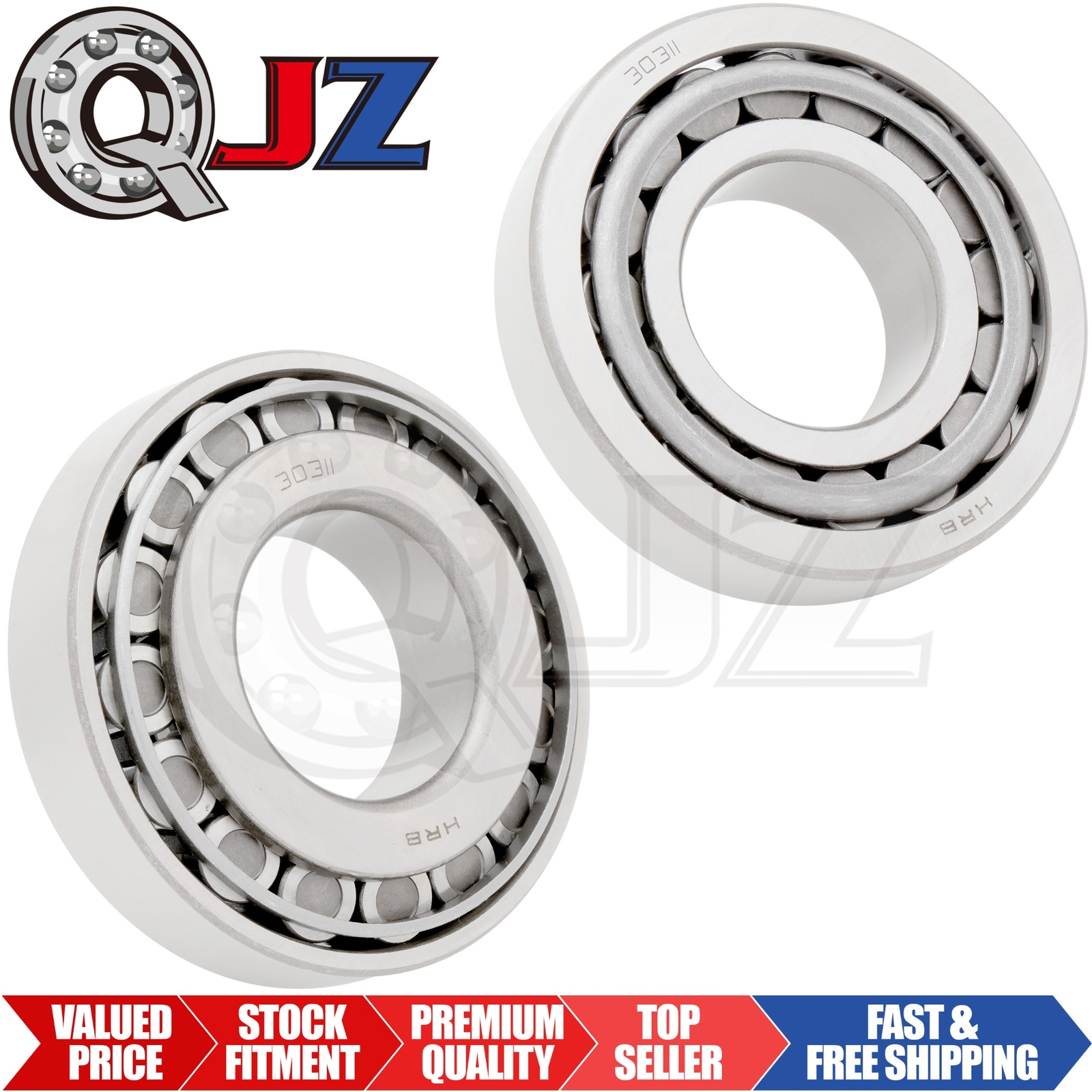 [Qty.2] 30311 Tapered Roller Bearing Cup & Cone [55mm ID x 120mm OD x 31.5mm W]
