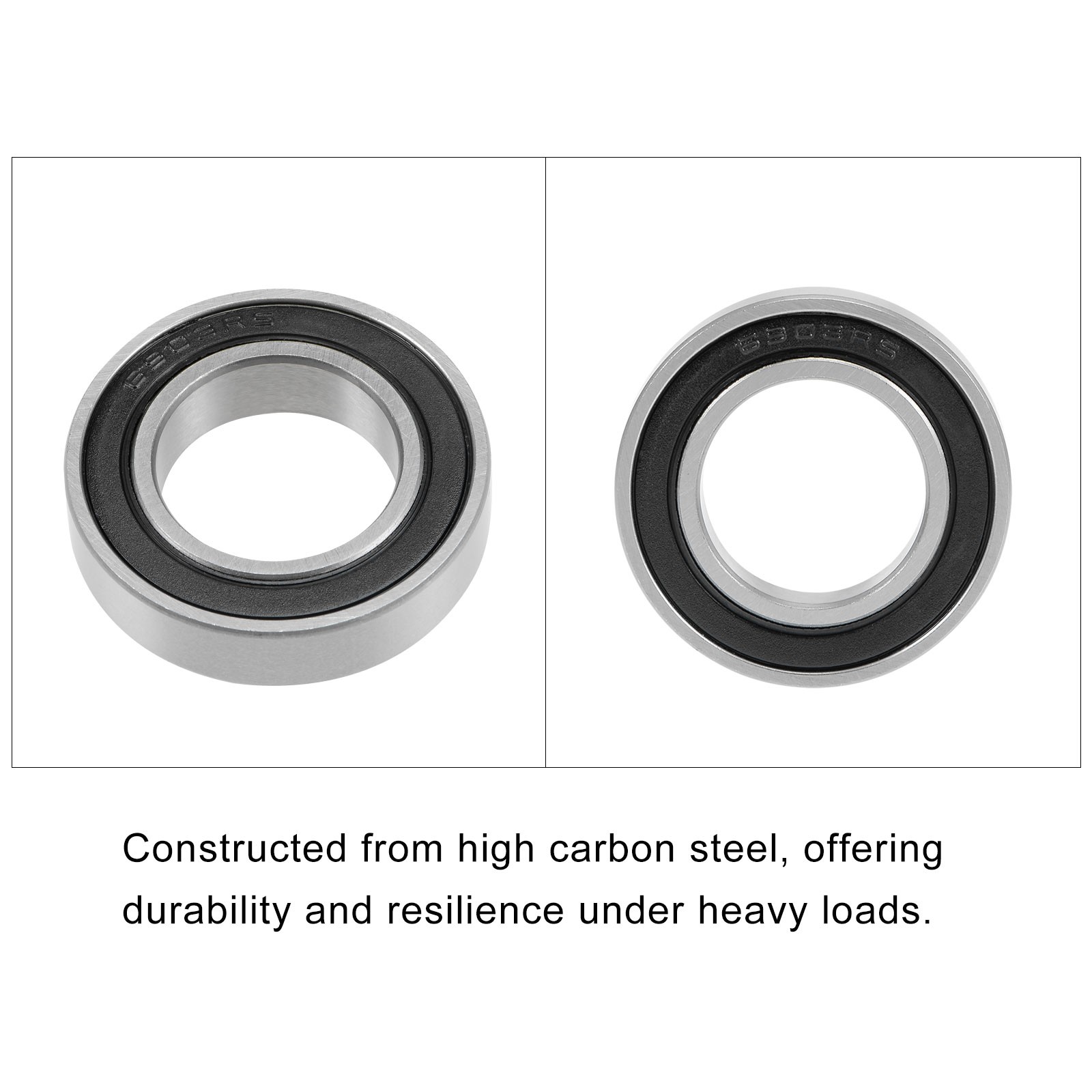 6903-2RS, 17mmx30mmx7mm, 4Pcs, Carbon Steel Double Sealed Industrial Bearings
