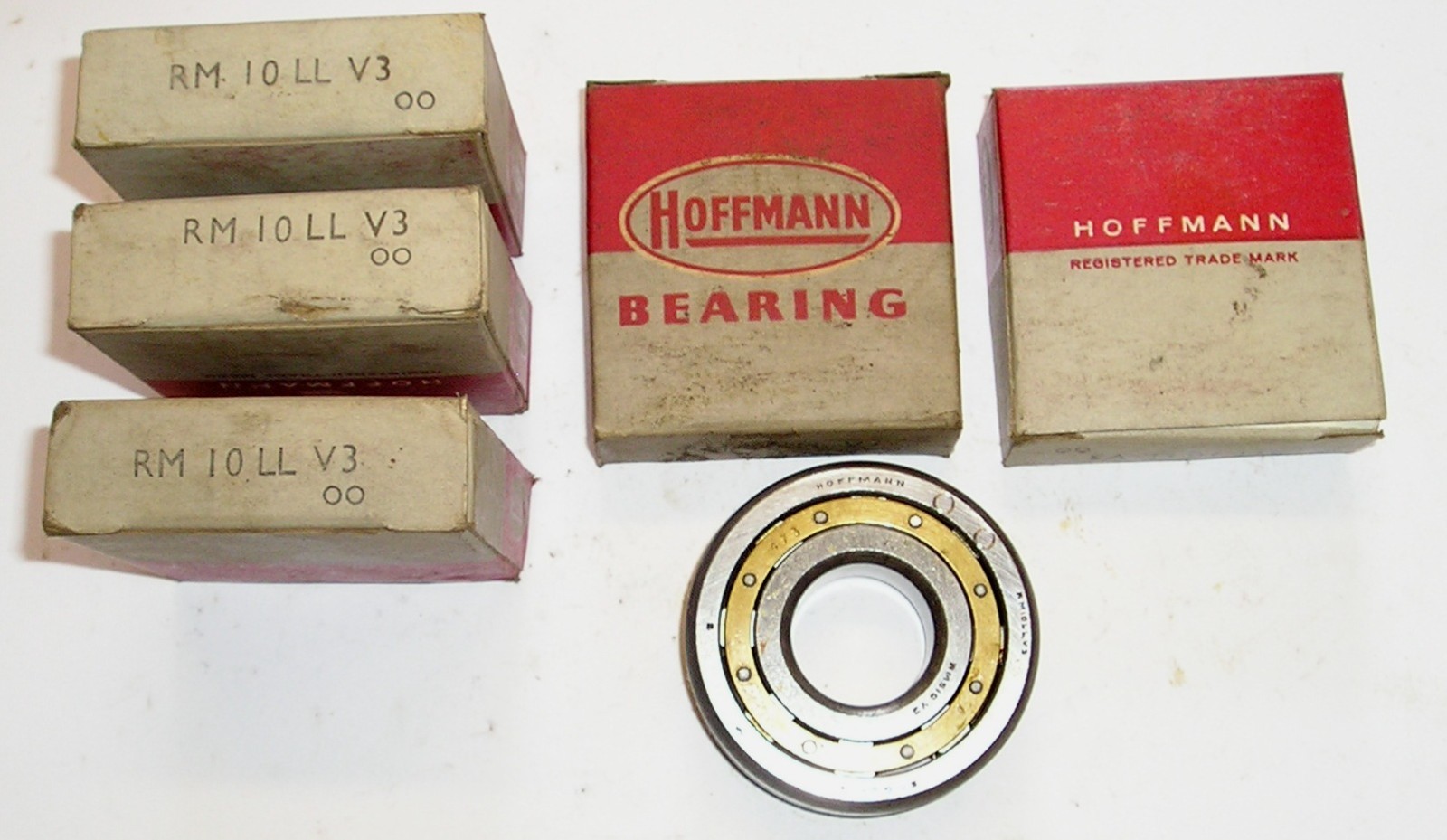 49-087 nos MMR-JN1 Hoffman brand roller bearing size 1×2.5x.75 in grease