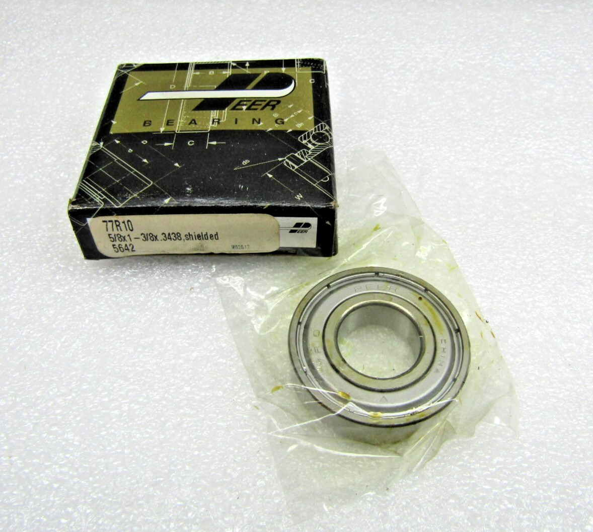 Peer 77R10 5/8″ X 1-3/8″ X 11/32″ Shielded Bearing