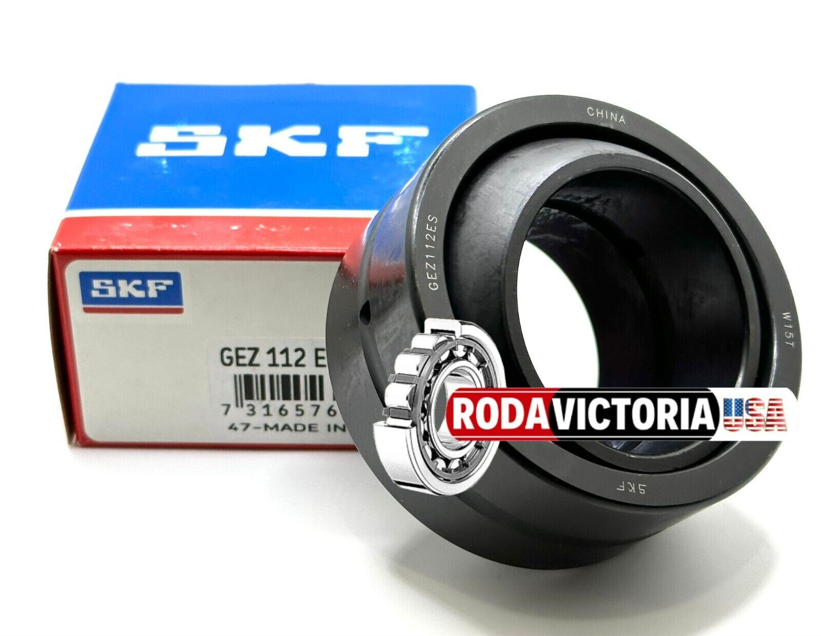 SKF GEZ112 ES RADIAL SPHERICAL PLAIN BEARING 1 3/4″