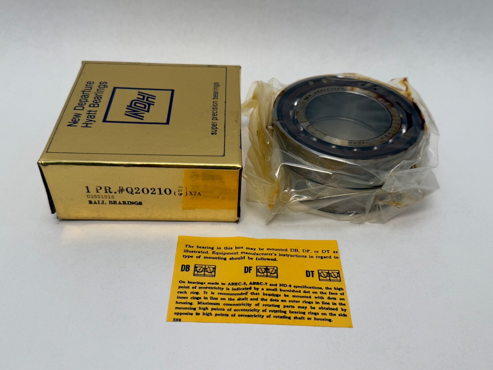 NDH Q20210DTX7A Bearing 7210C Q-20210-DTX-7A 50x90x20 mm 2 Pcs