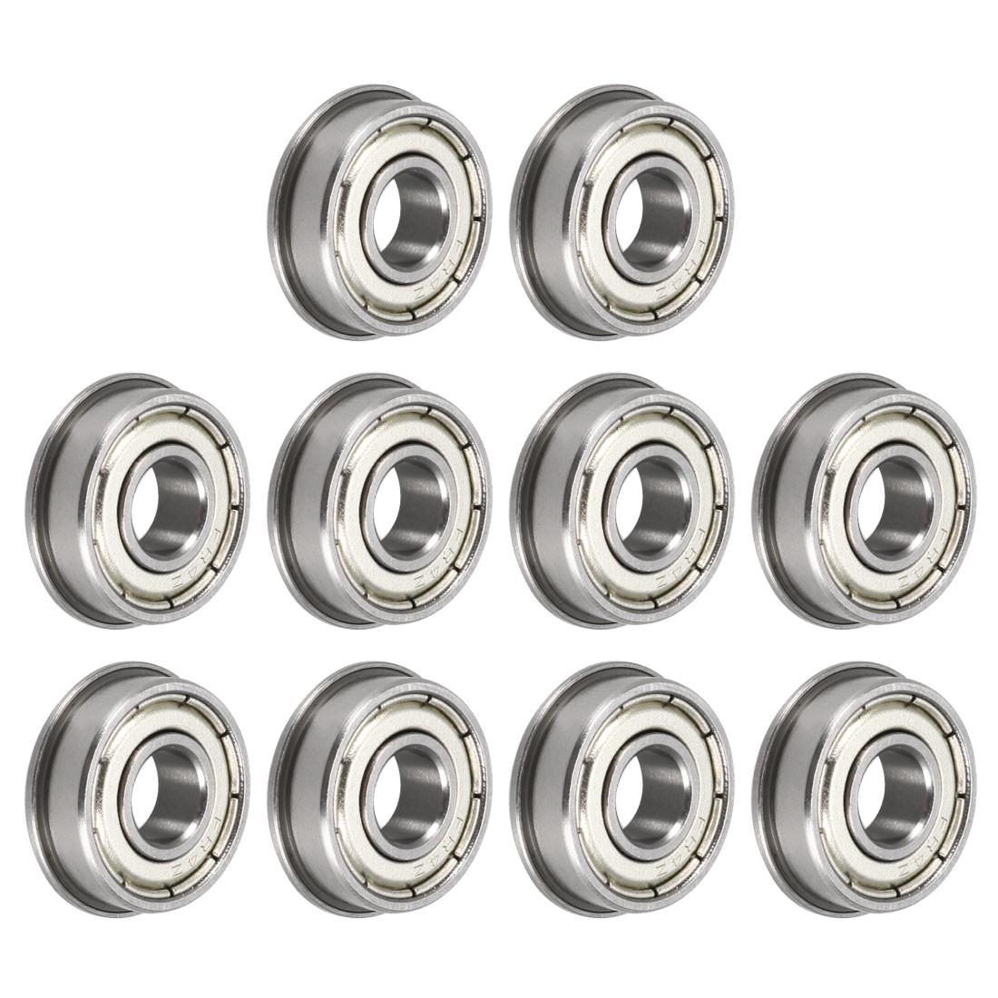 10pcs FR4ZZ Flange Ball Bearing Double Shielded Chrome Bearing 1/4″x5/8″x0.196″