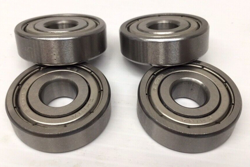 RBI 6200ZZ Ball Bearing Double Shielded 10mm ID 30mm OD 9mm Width (Pack Of 4)
