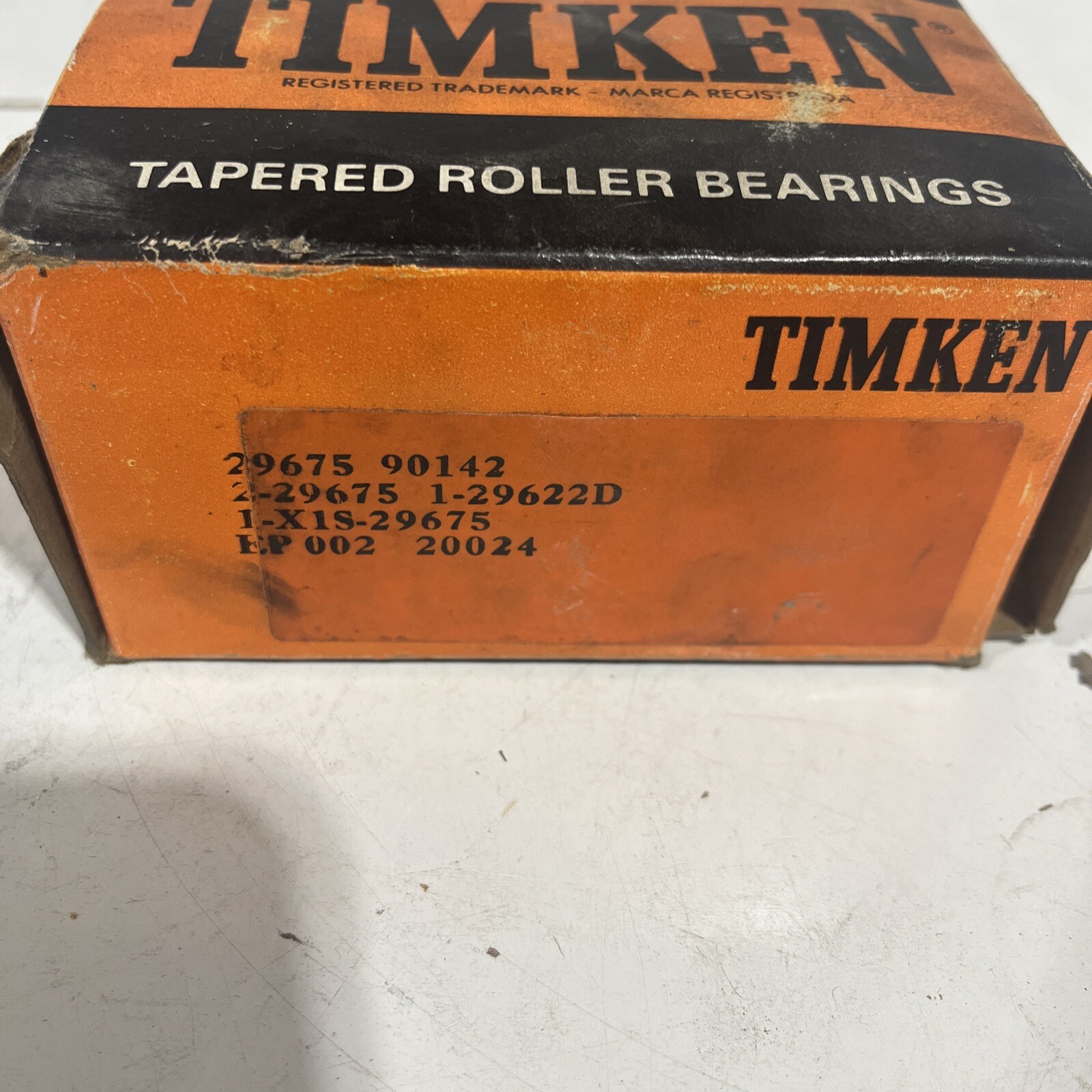 Timken 29675/29622D Double Taper Roller Bearing Cone&Cup 2-3/4″ ID 4-1/2″ OD USA