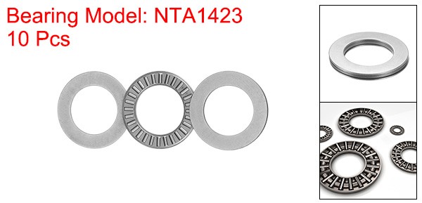 10pcs NTA1423 Thrust Needle Roller Bearings 7/8″x1-7/16″x5/64″ with Washers