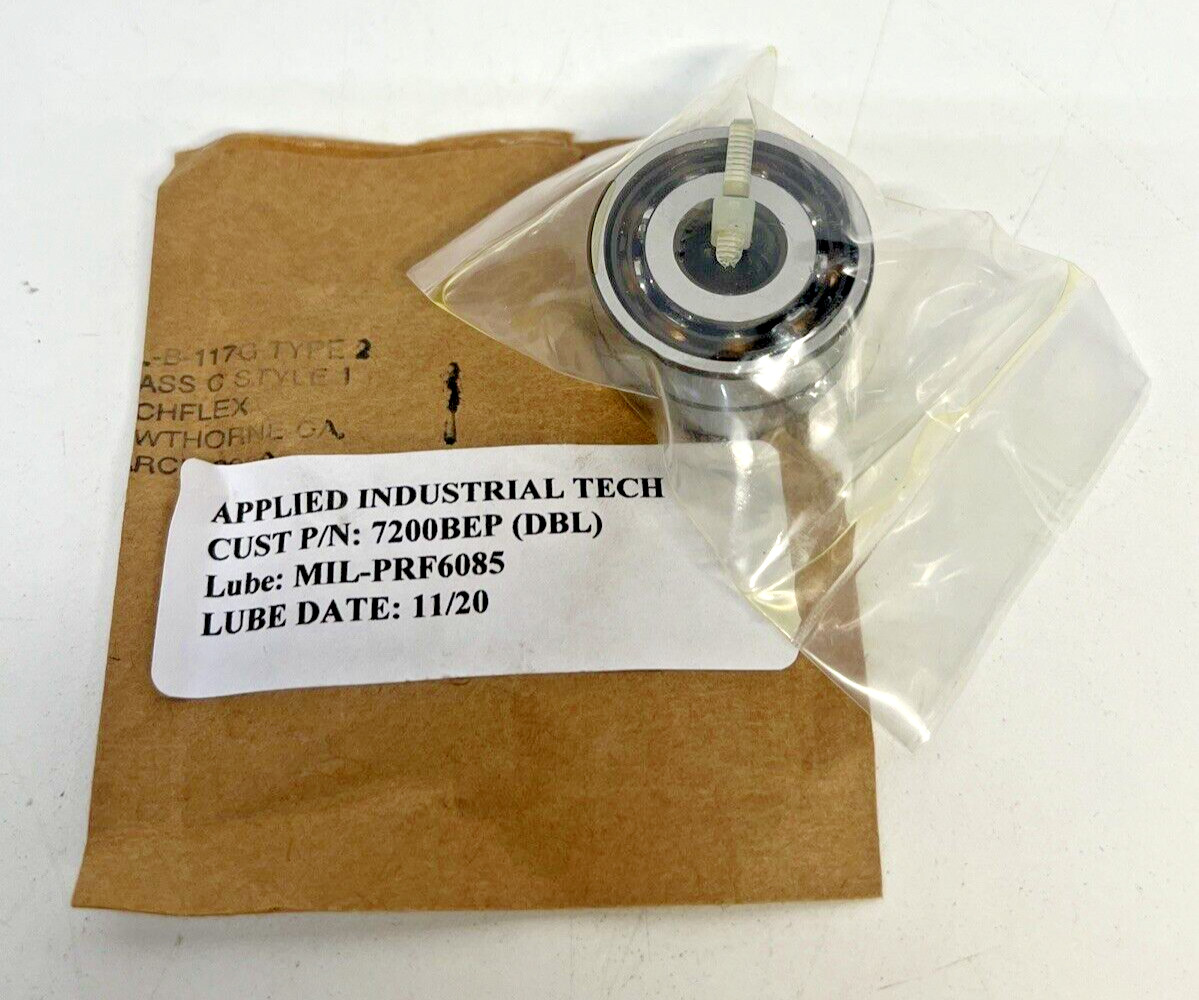 (Pack of 2QTY) 7200 BEP Angular Contact Ball Bearings, Single Row 10x30x9 mm