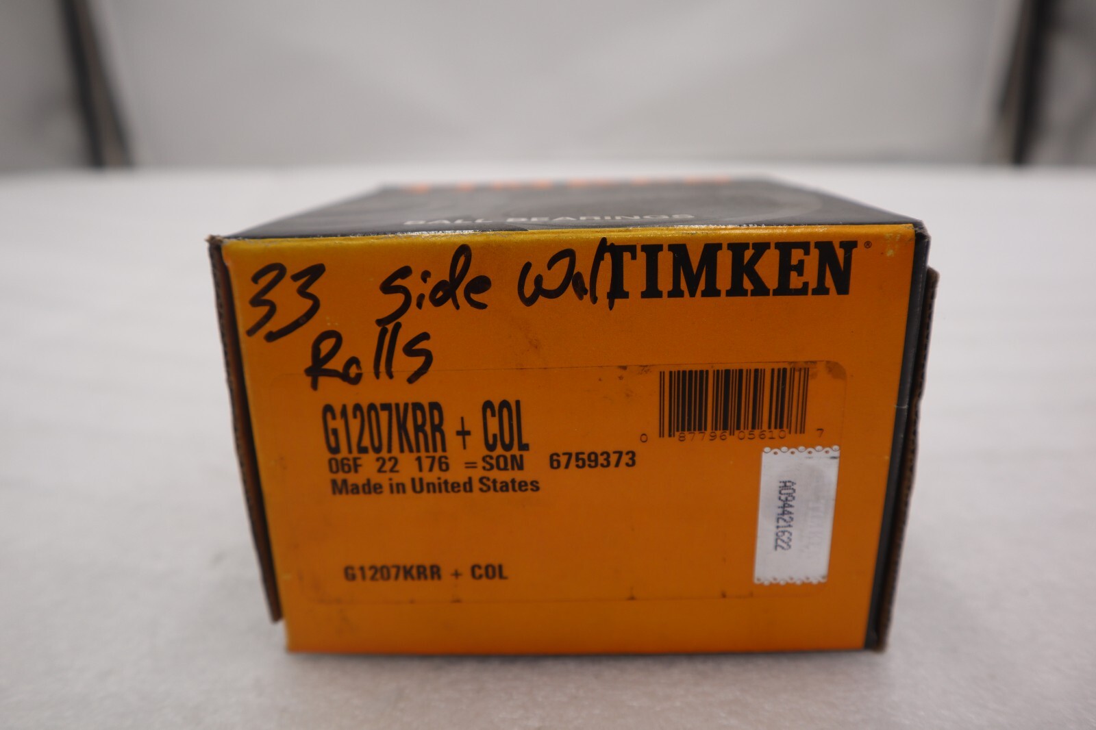 NEW OPEN BOX G1207KRR + COL – TIMKEN STOCK 2051-A
