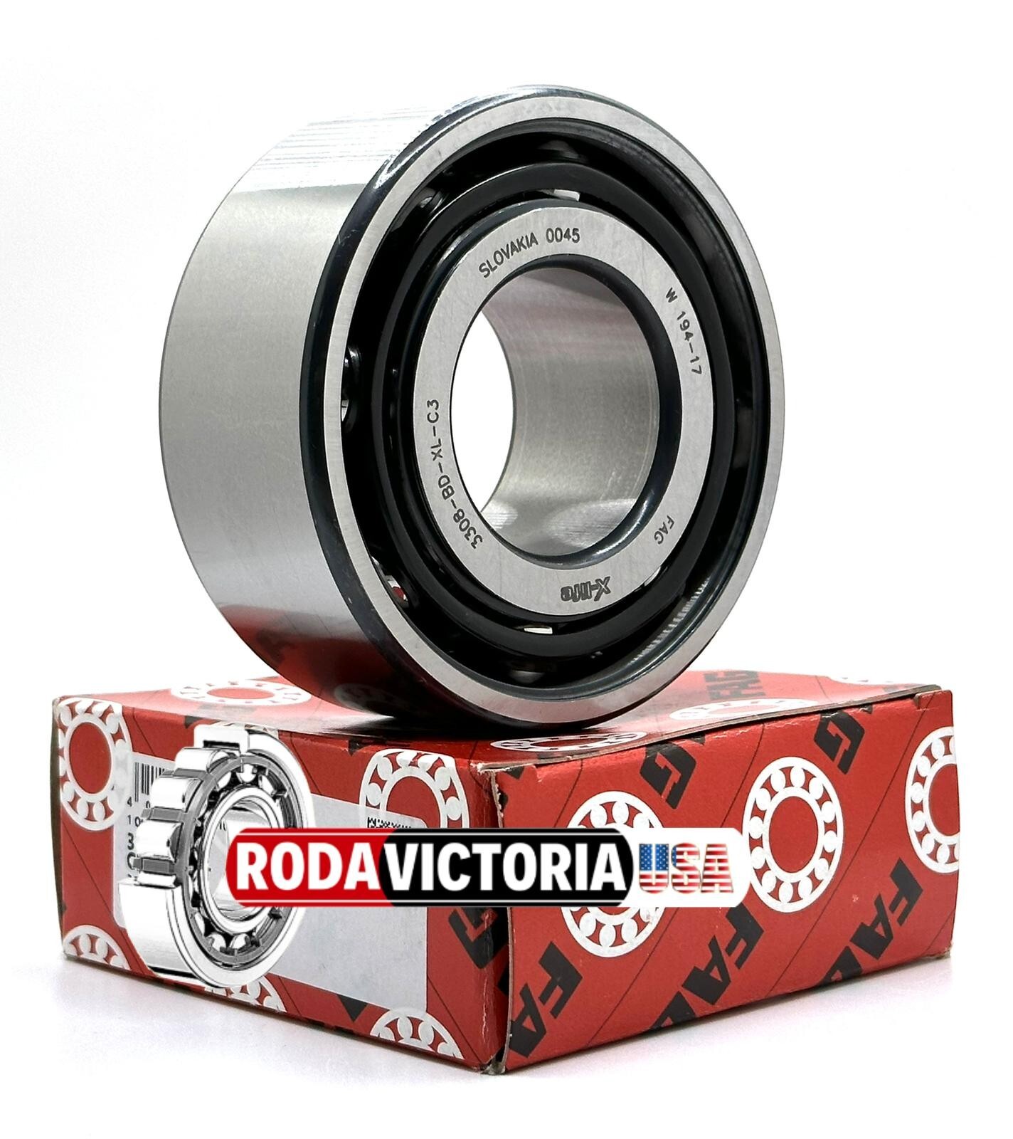 FAG 3308 BD XL ANGULAR CONTACT BALL BEARING, OPEN, NO SEALS 40x90x36.5mm