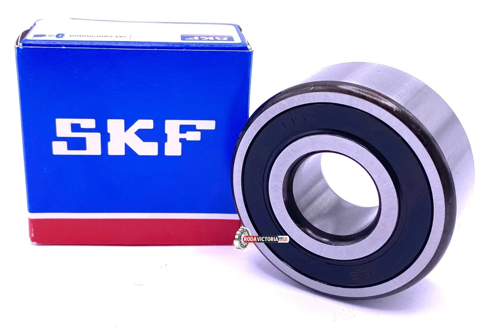 SKF 3304 A 2RS C3 Angular Contact Ball Bearing, Rubber Sealed 20x52x22.2 mm